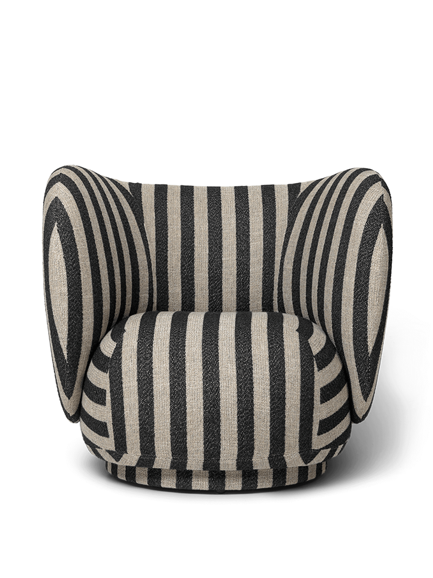 Rico Lounge Chair - Swivel - Louisiana - Sand/Black - US