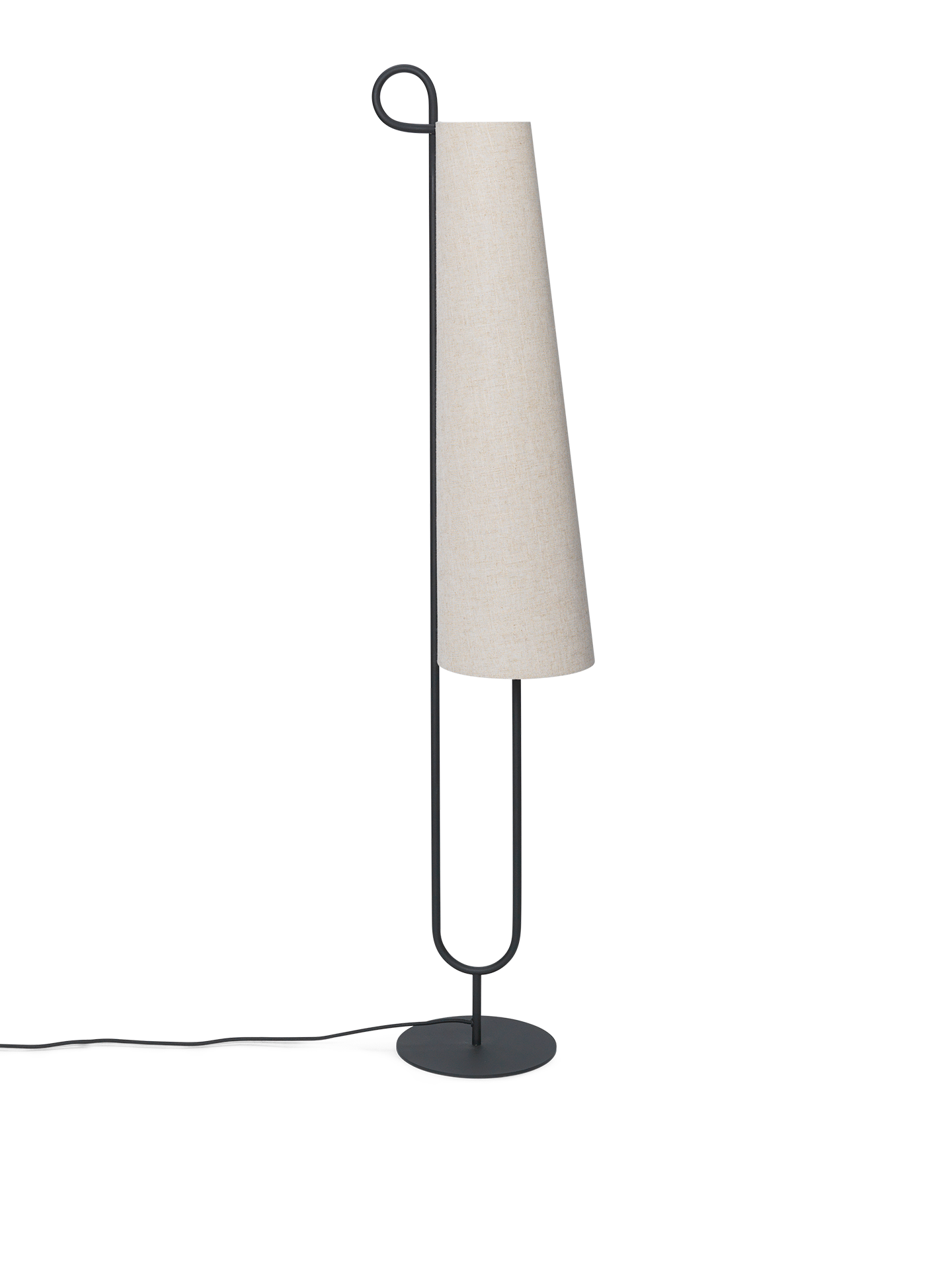 Ancora Floor Lamp - Black/Natural - UL