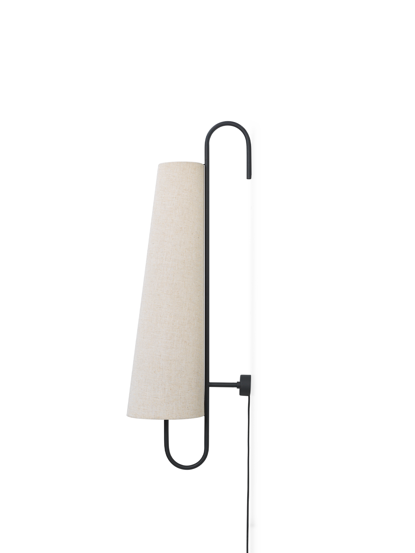 Ancora Wall Lamp - Black/Natural - UL