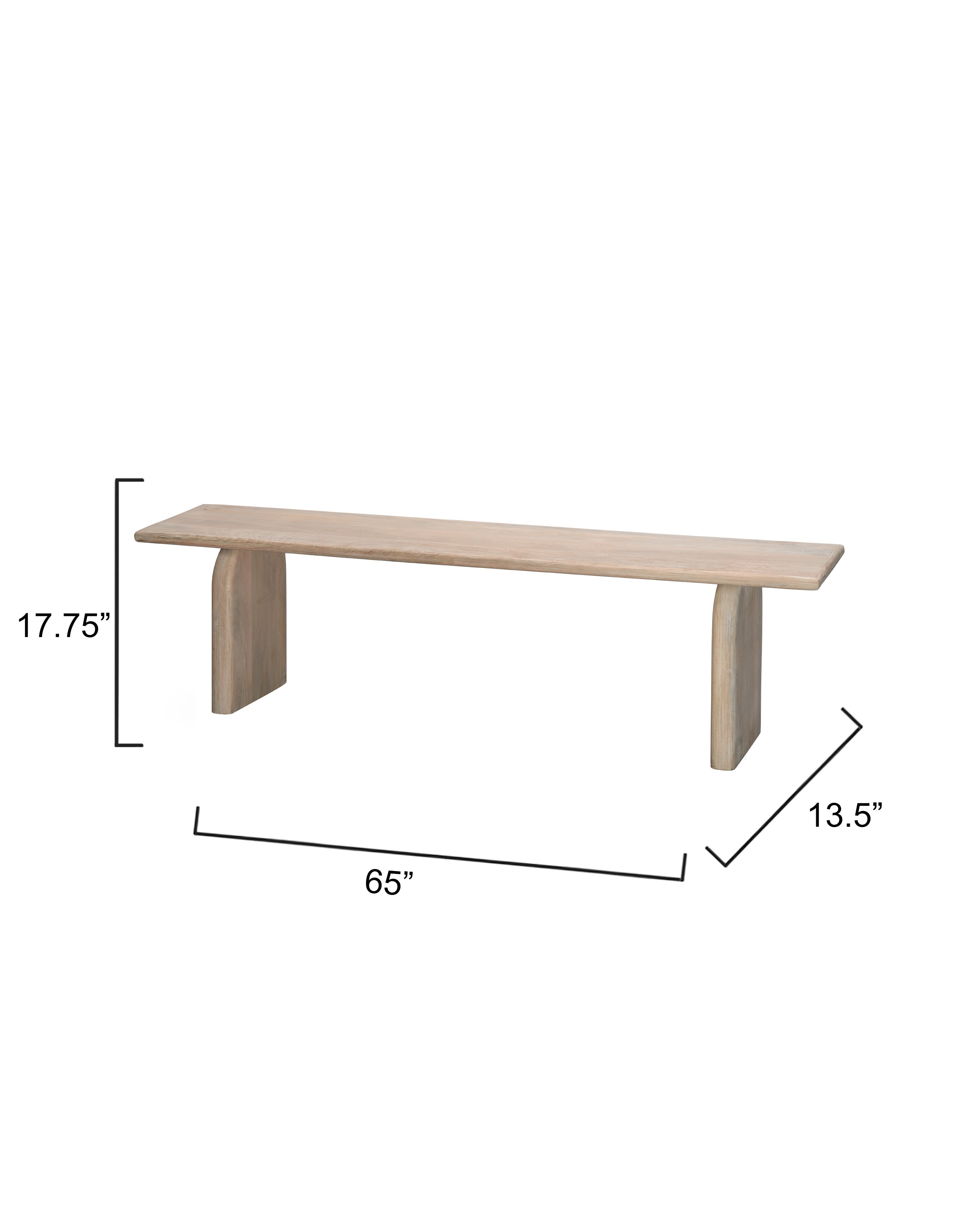 Arc Mango Wood Bench