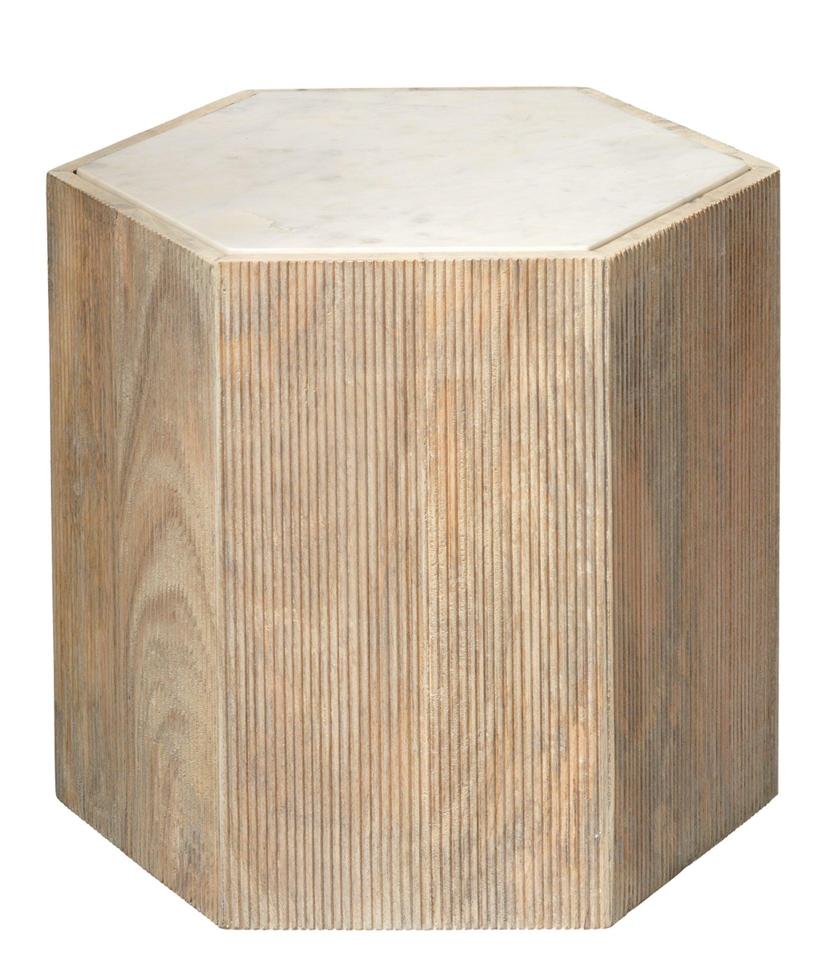 Argan Hexagon Table-Cream-20ARGA-LGWH