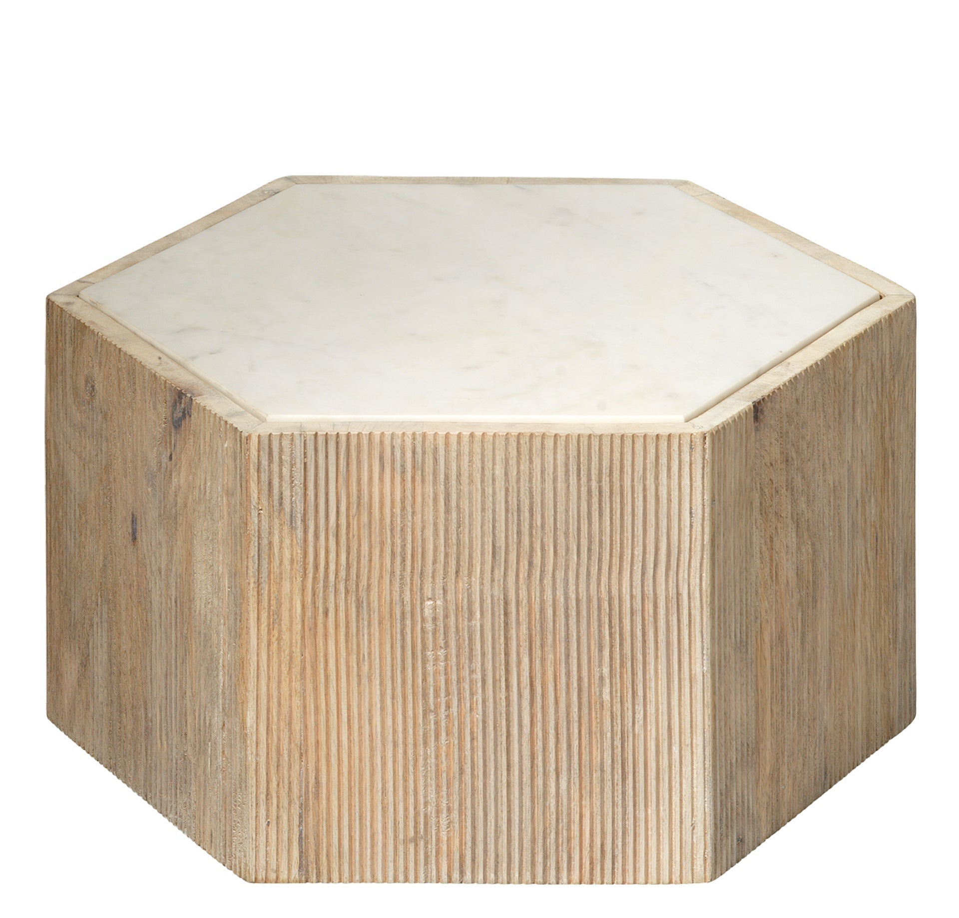 Argan Hexagon Table-Cream-20ARGA-SMWH