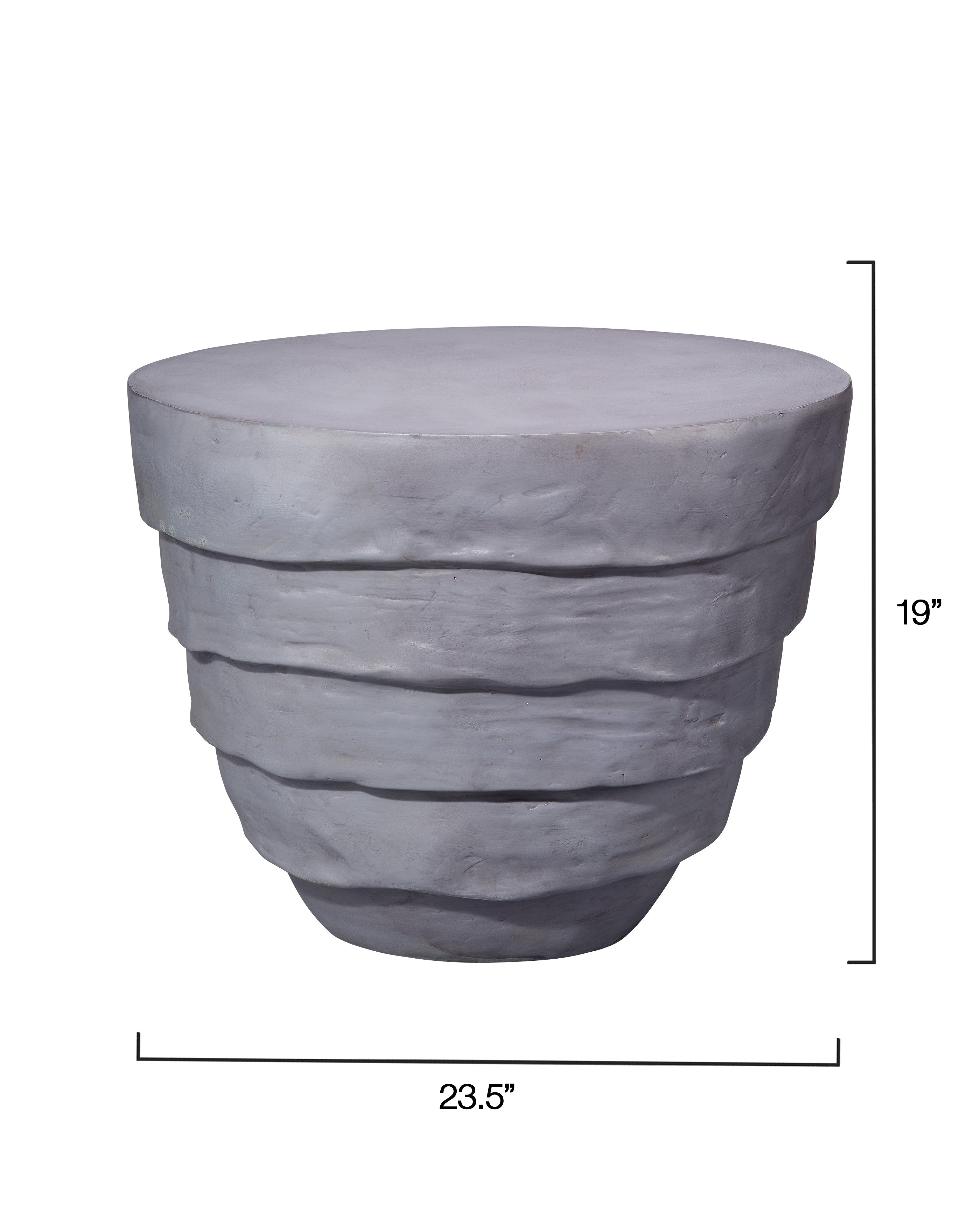 Concentric Fiber Glass Indoor/Outdoor Side Table