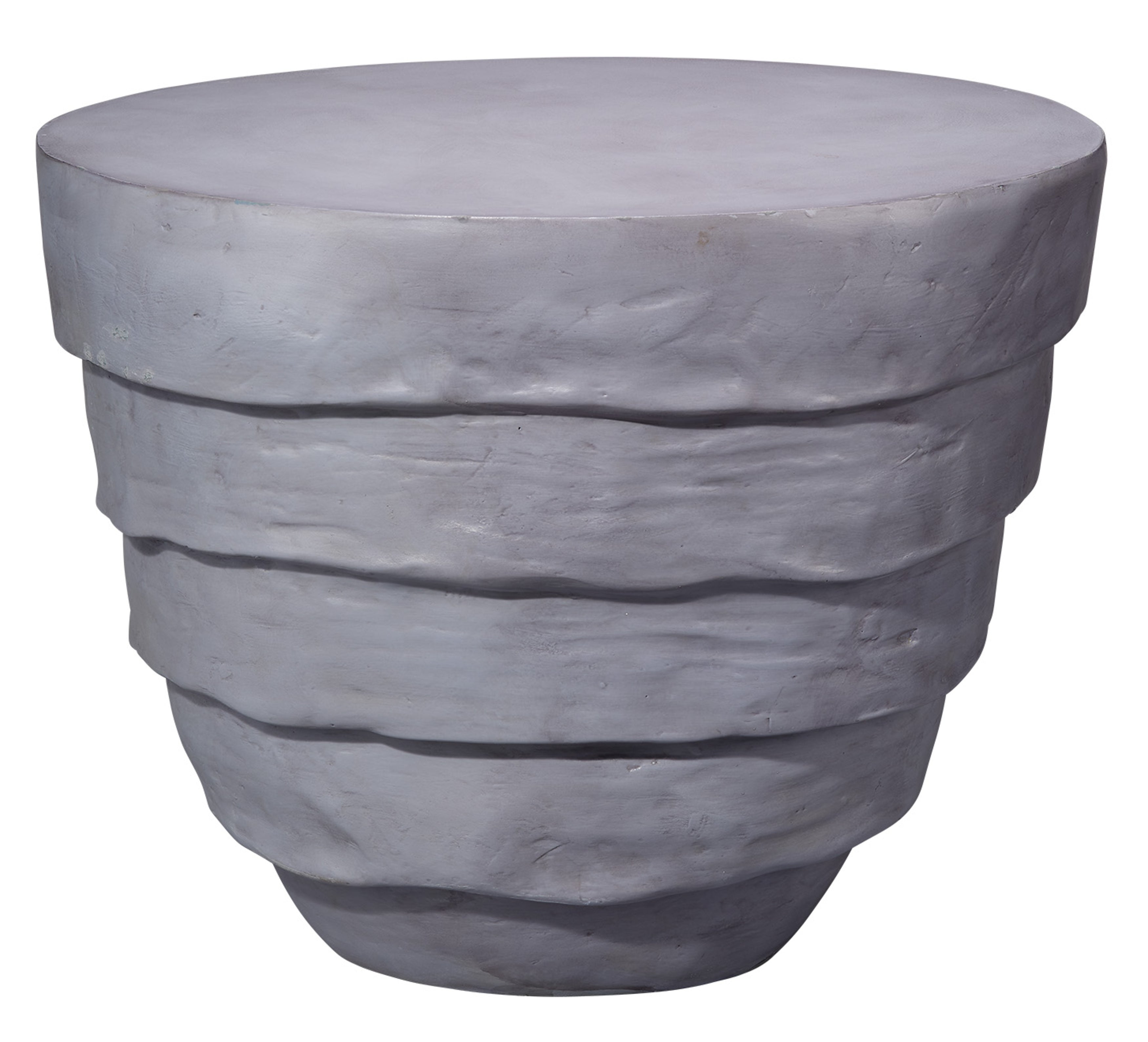 Concentric Fiber Glass Indoor/Outdoor Side Table