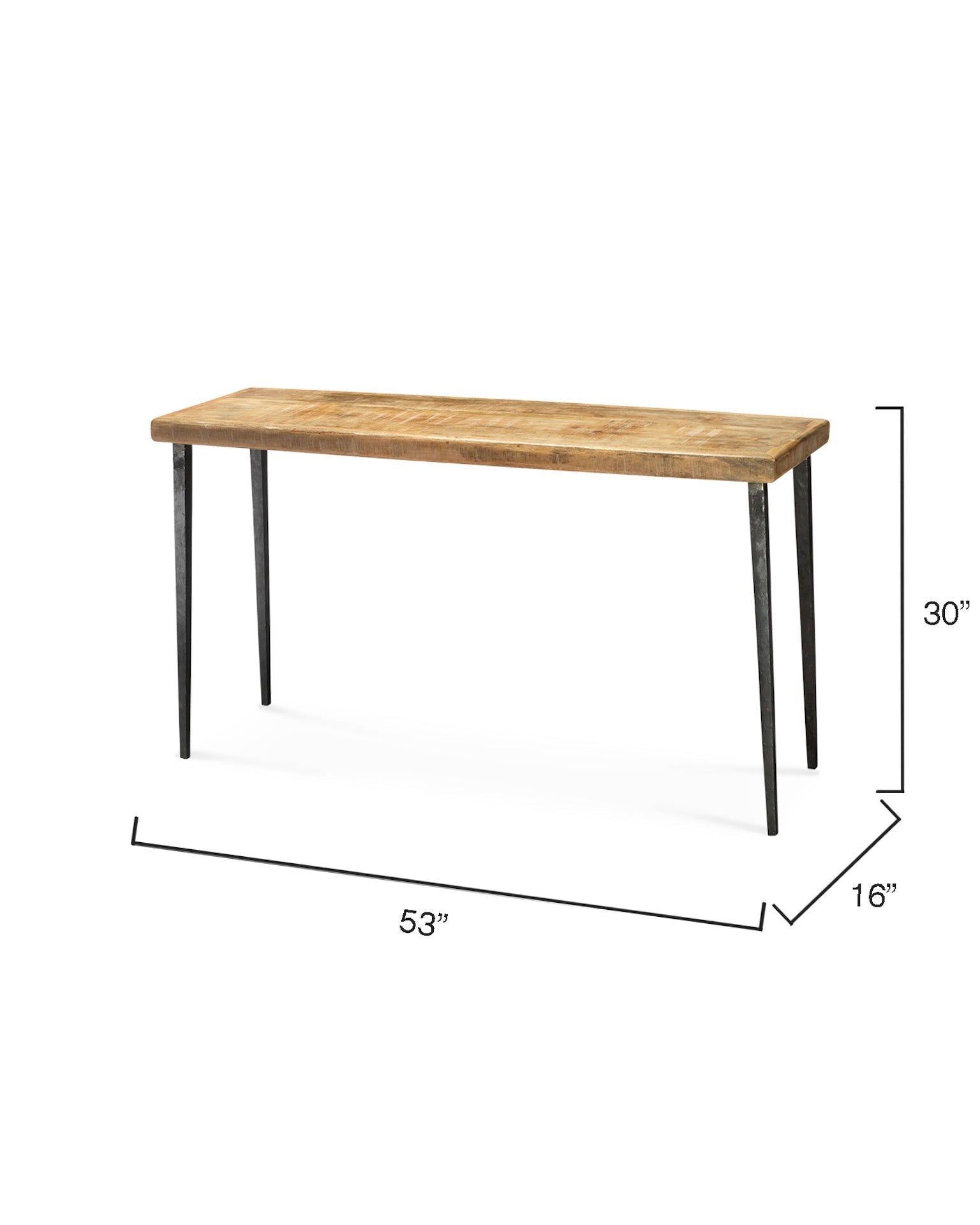 Farmhouse Console Table-Brown