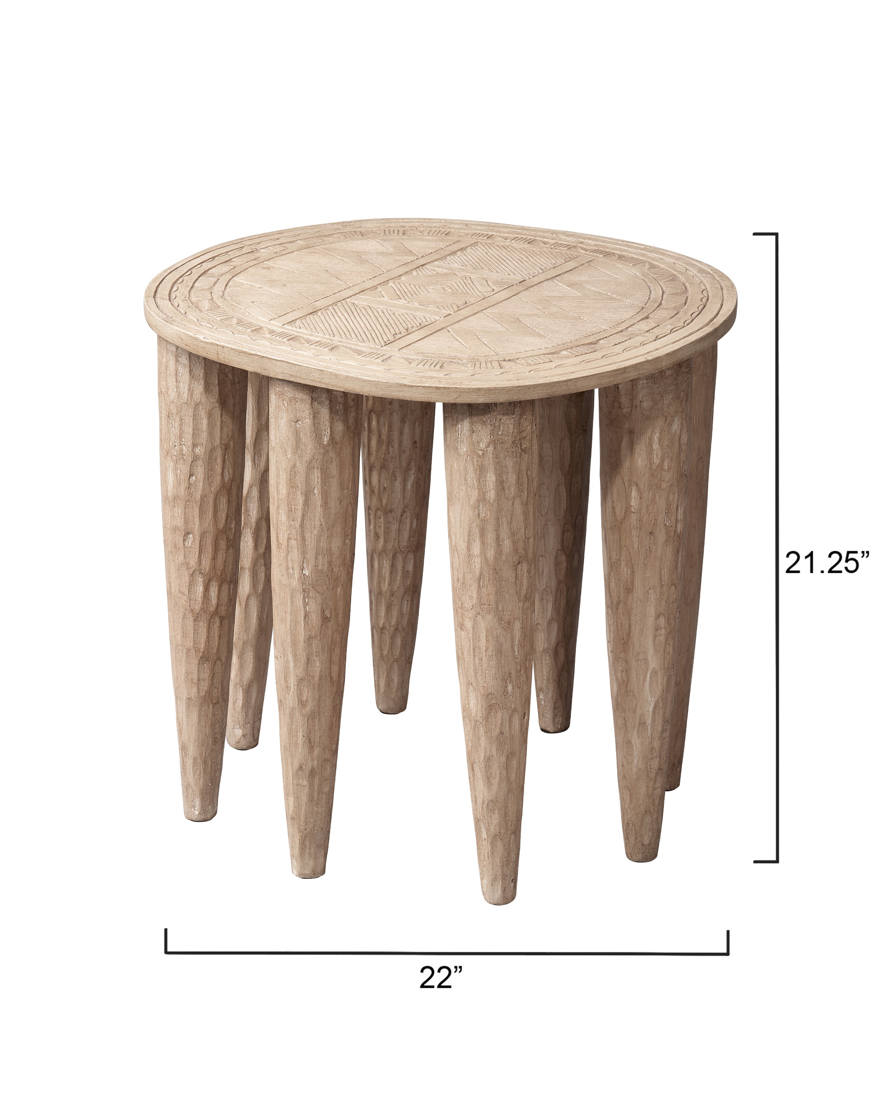 Naga Mango Wood Side Table