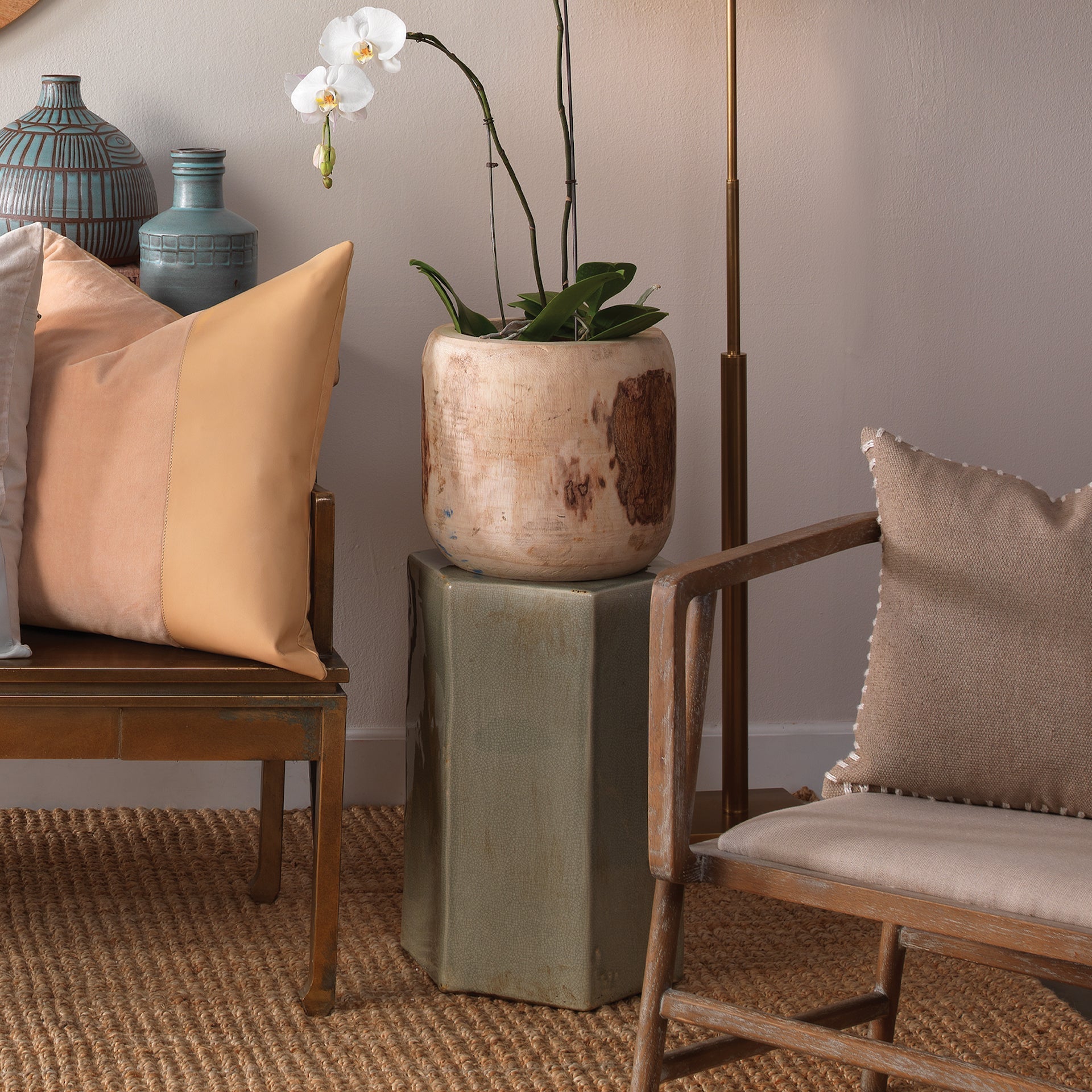 Porto Side Table-Green, Large