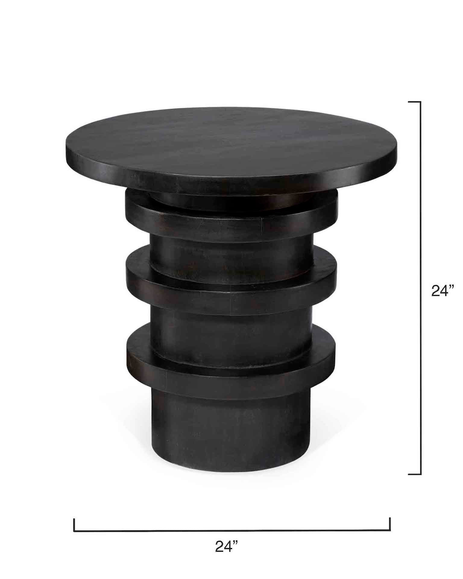 Revolve Side Table-Charcoal