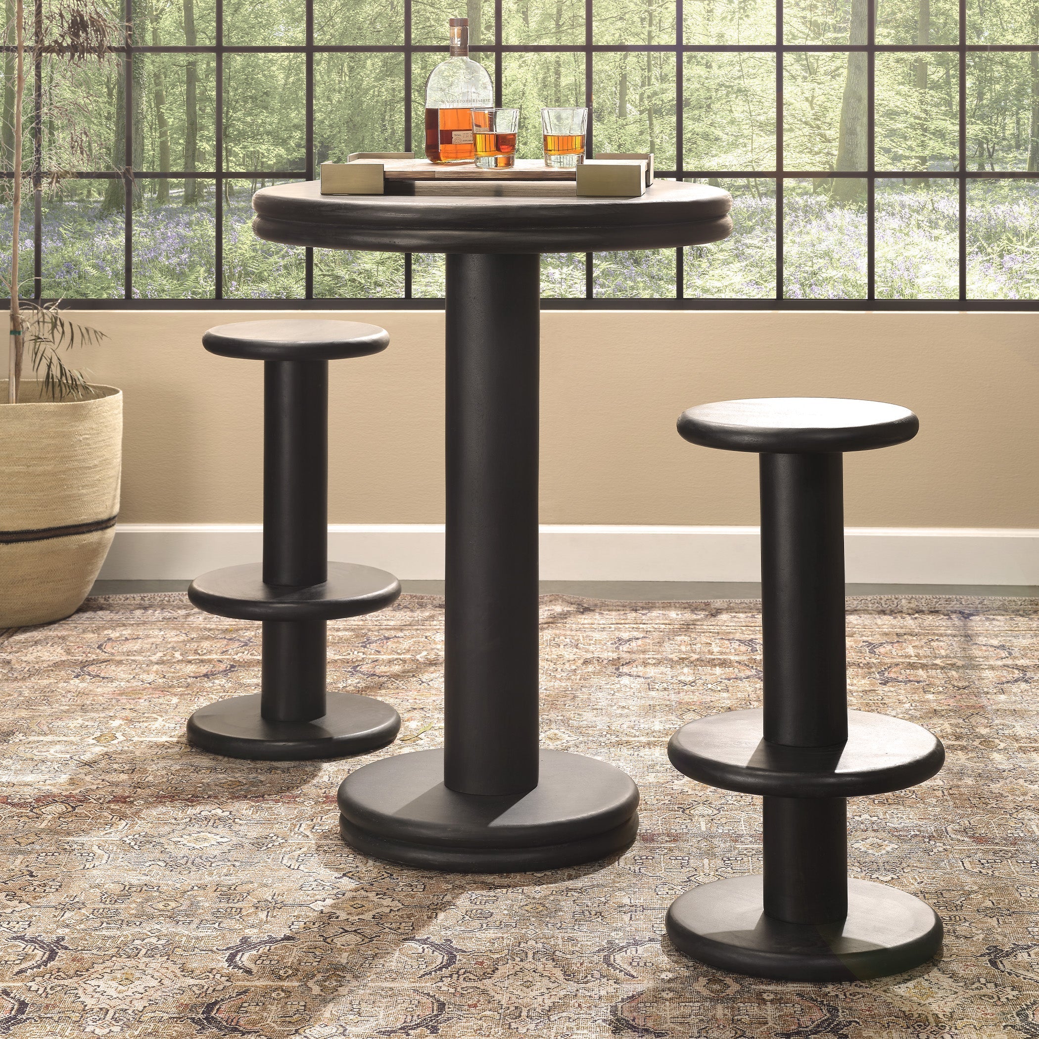 Rye Mango Wood Barstool