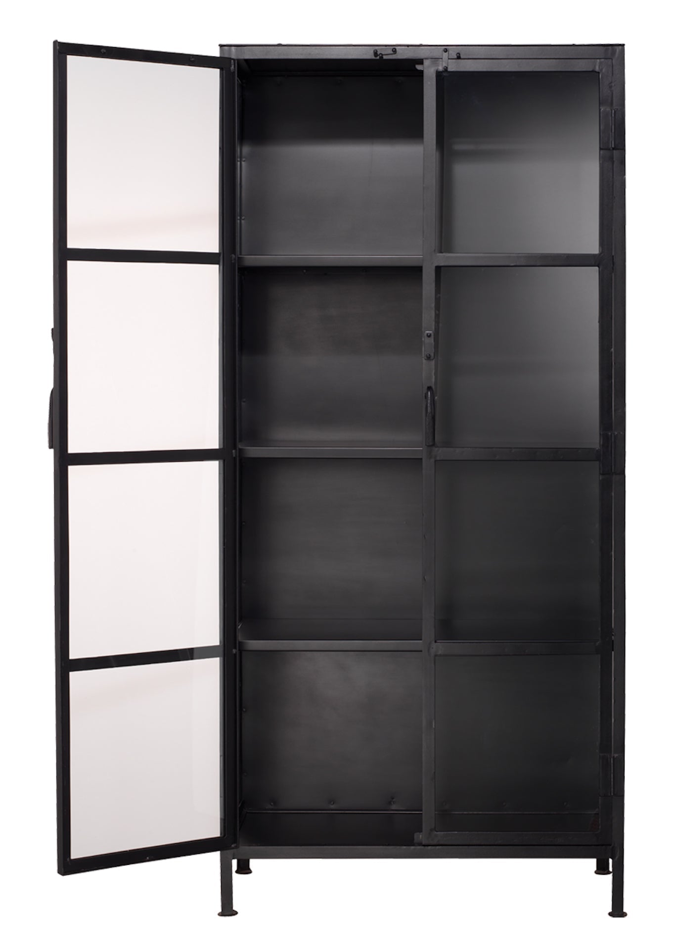 Union Tall Curio Cabinet-Black
