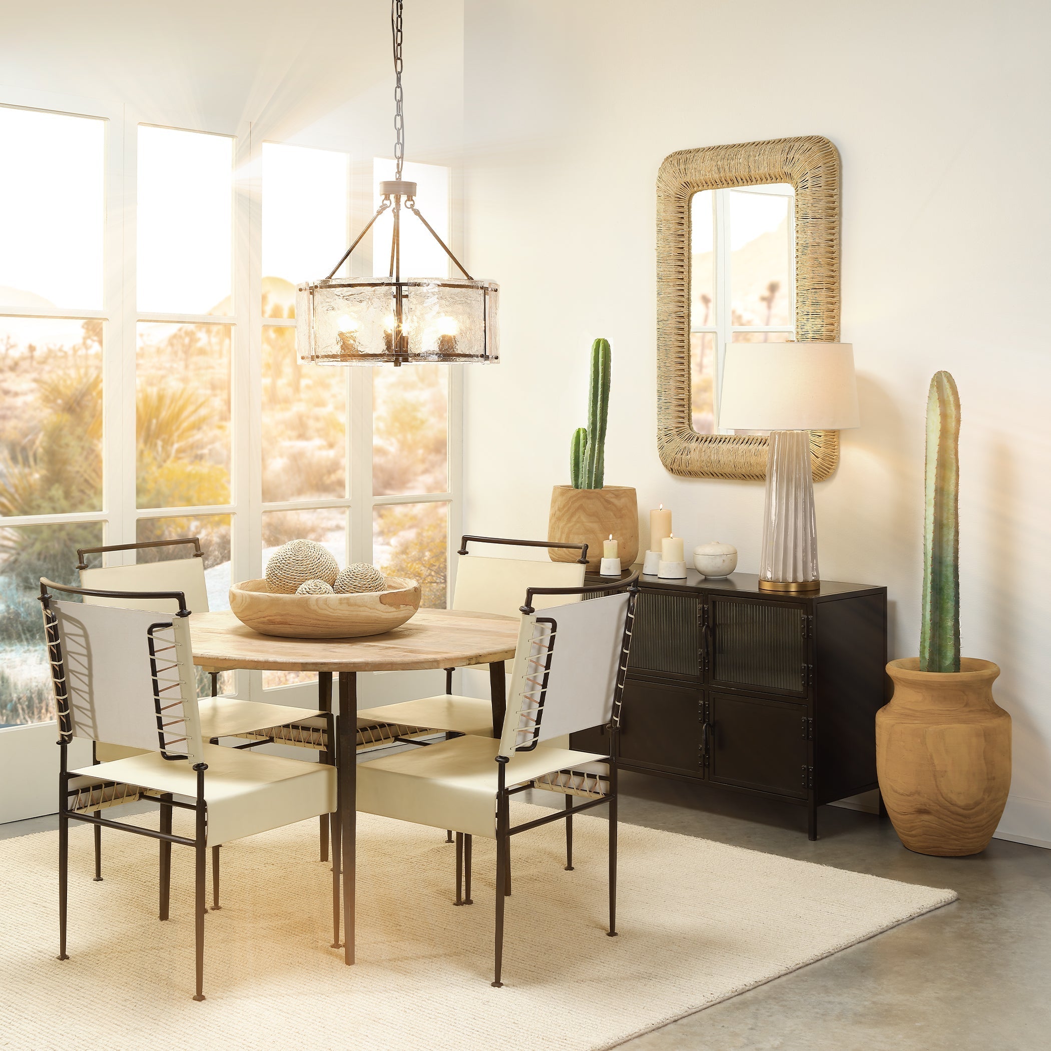 Vitrino 4 Door Side Table