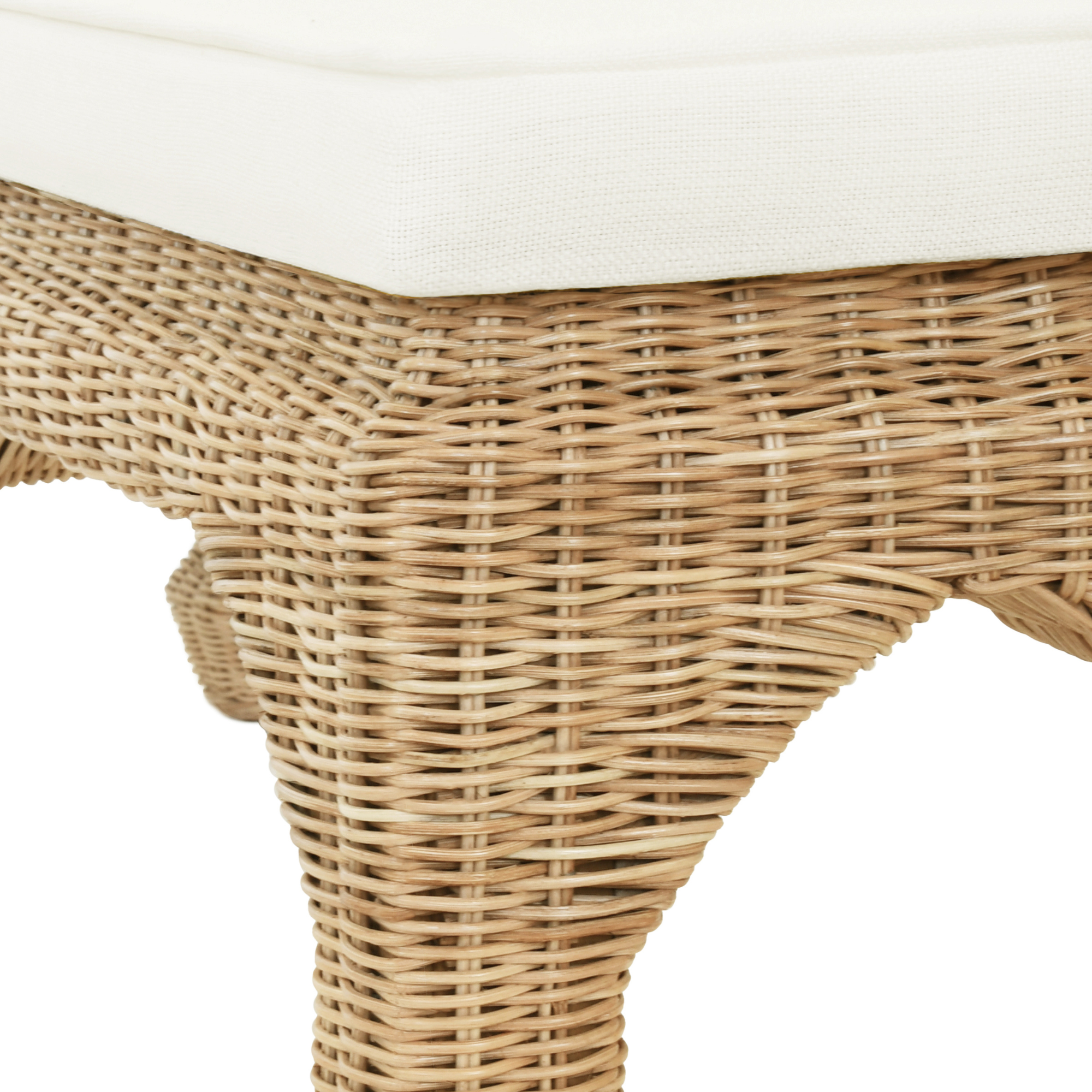 Newton Wicker Bench