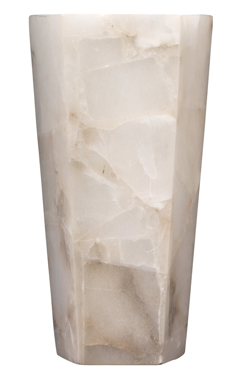 Borealis Tall Hexagon Wall Sconce-White