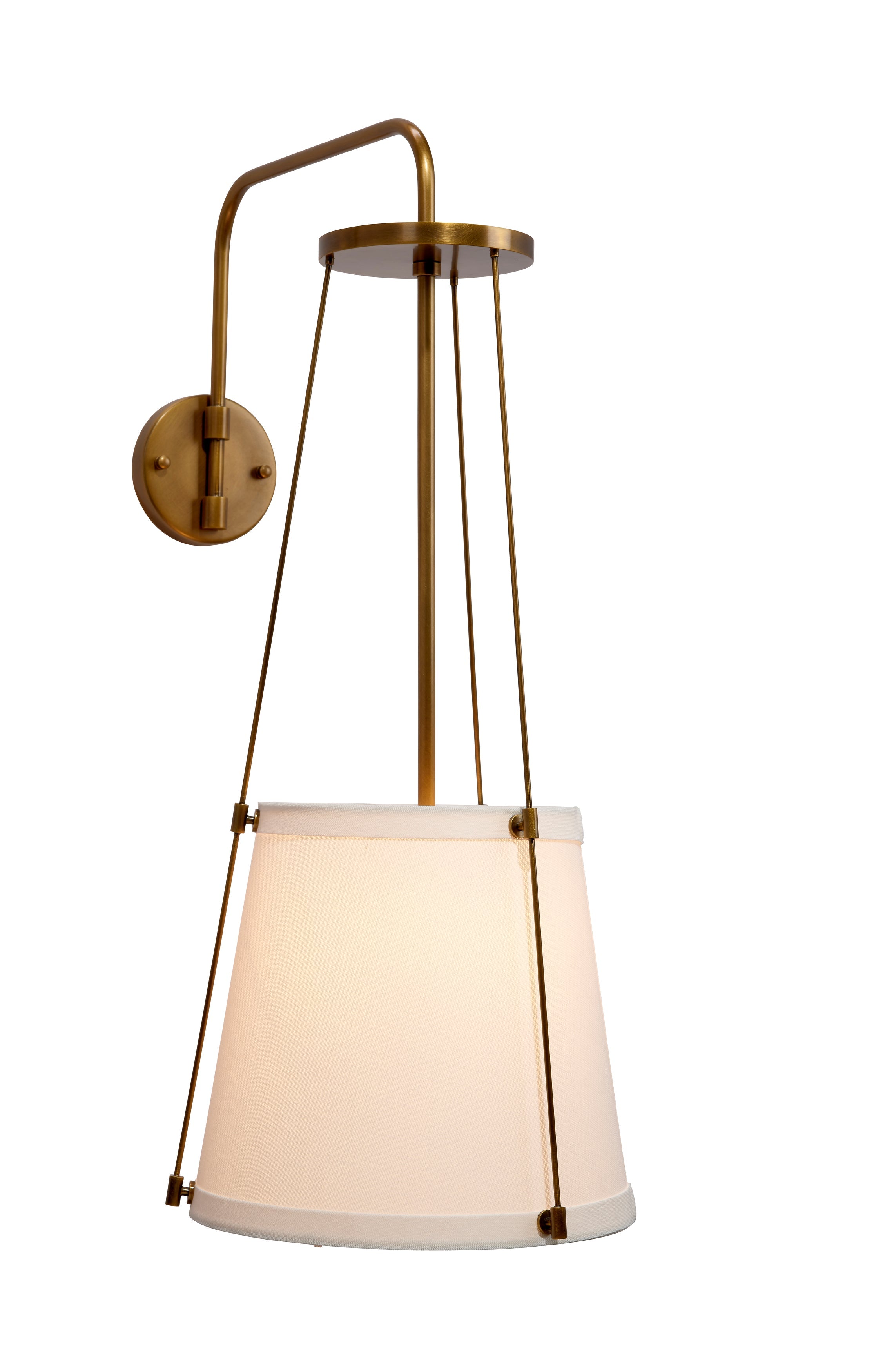 California 1-Light Wall Sconce, Antique Brass