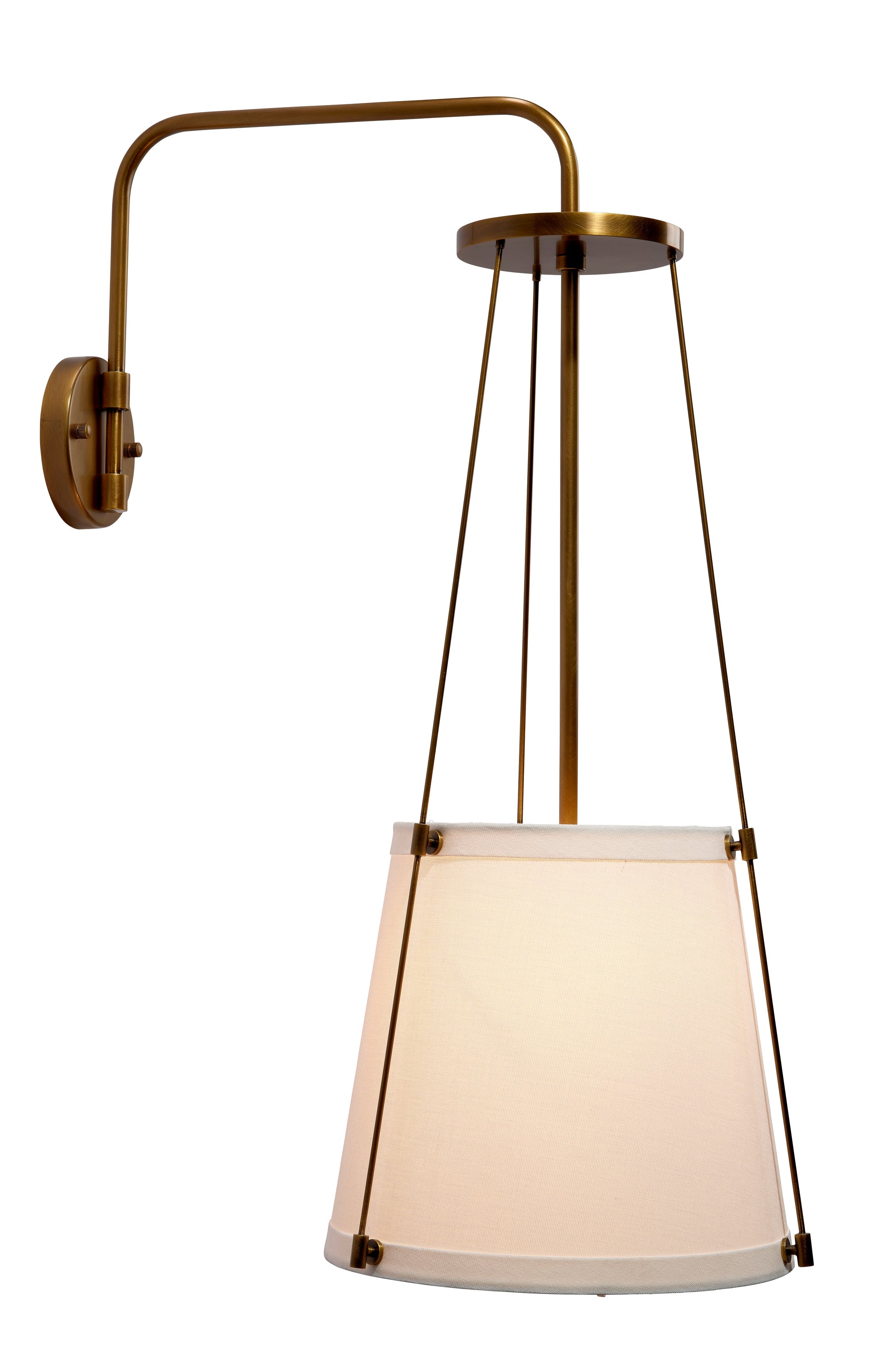California 1-Light Wall Sconce, Antique Brass