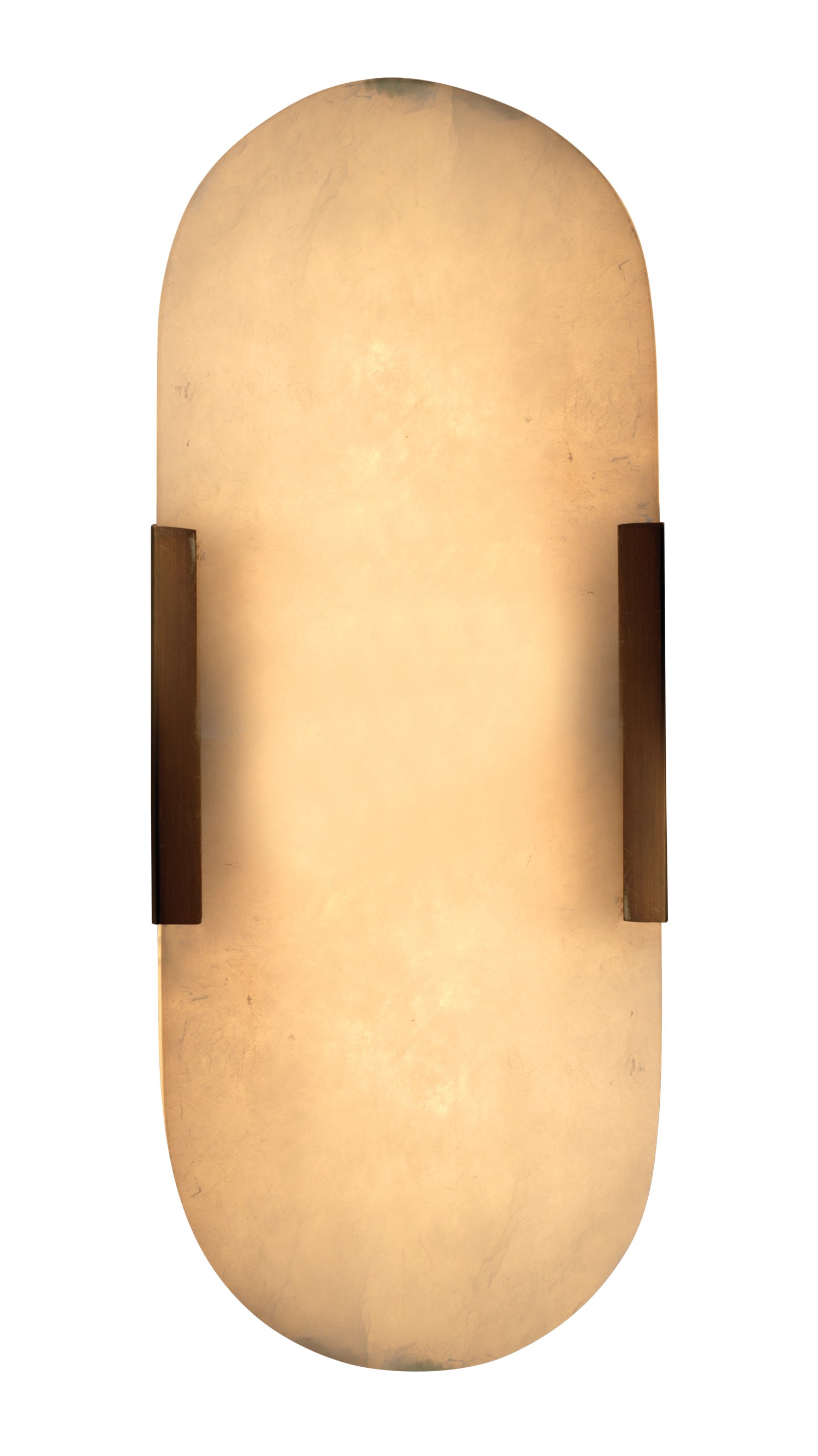 Delphi Wall Sconce-Antique Brass-White