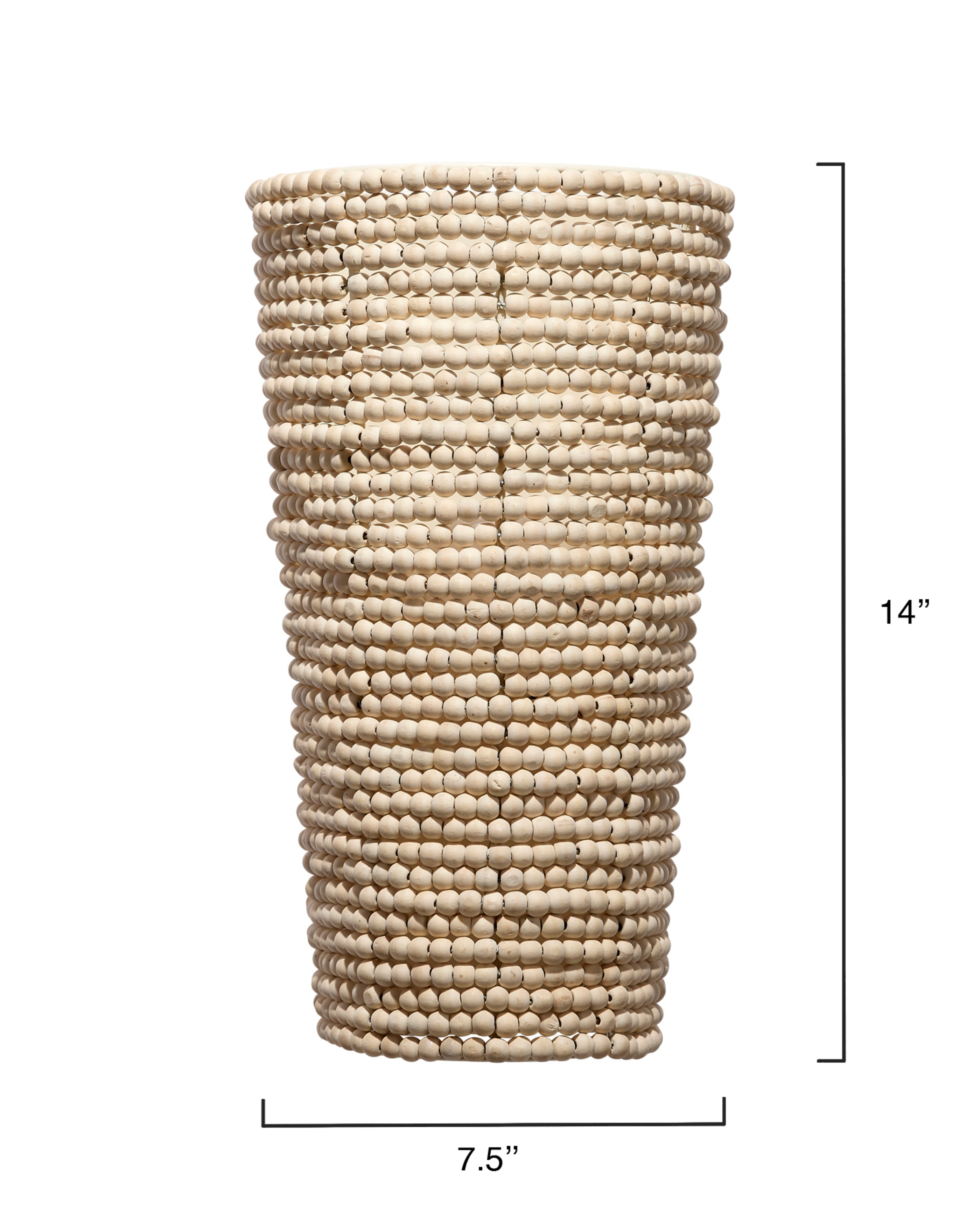 Seawall Beaded Cone Sconce