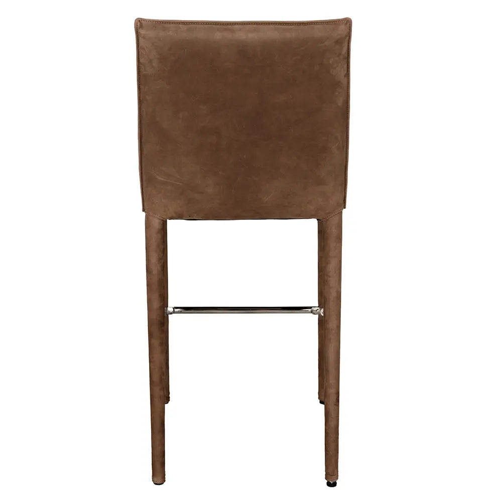 Newton Counter Chair, Orris Brown Leather
