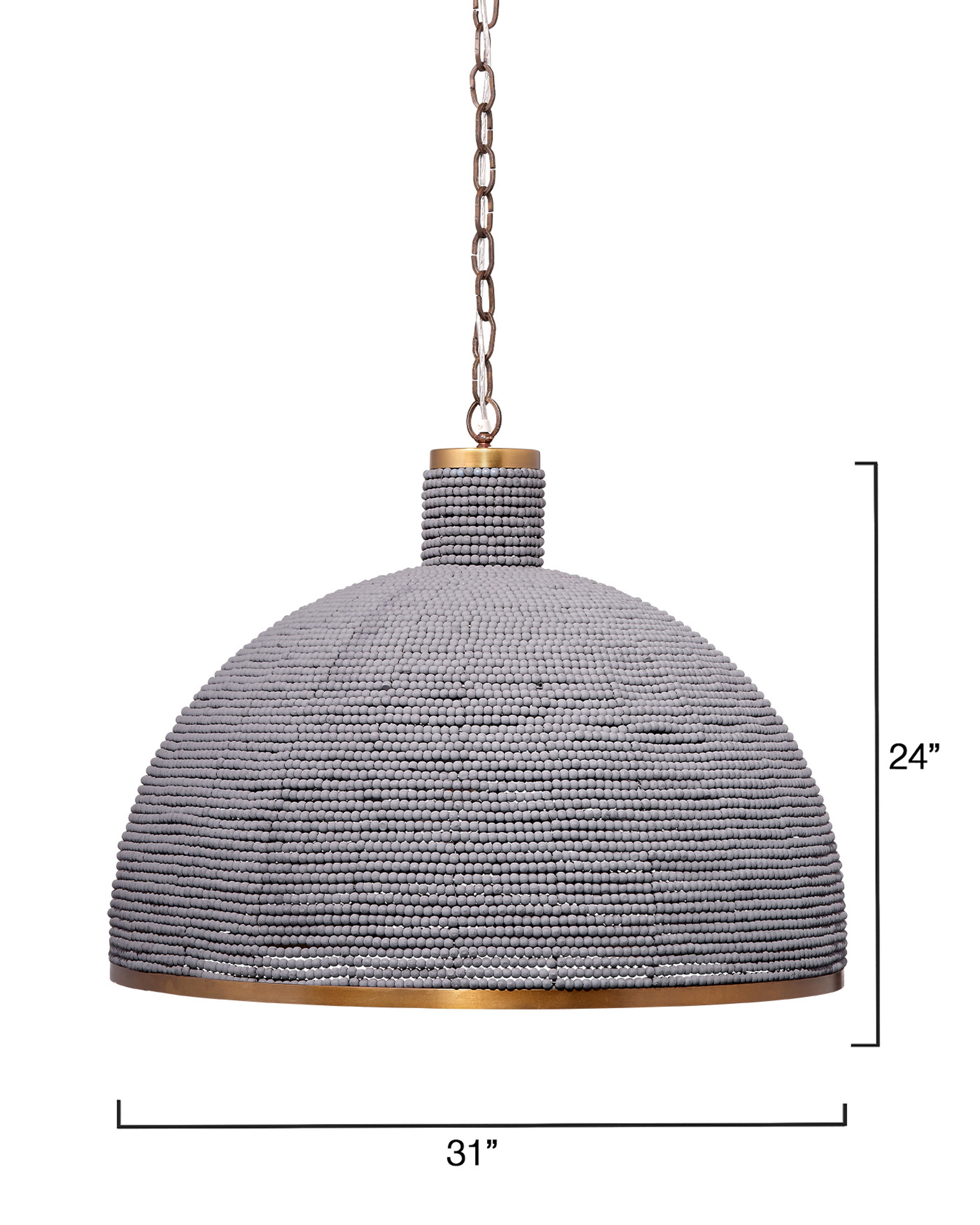 Big Sur Chandelier in Slate Blue