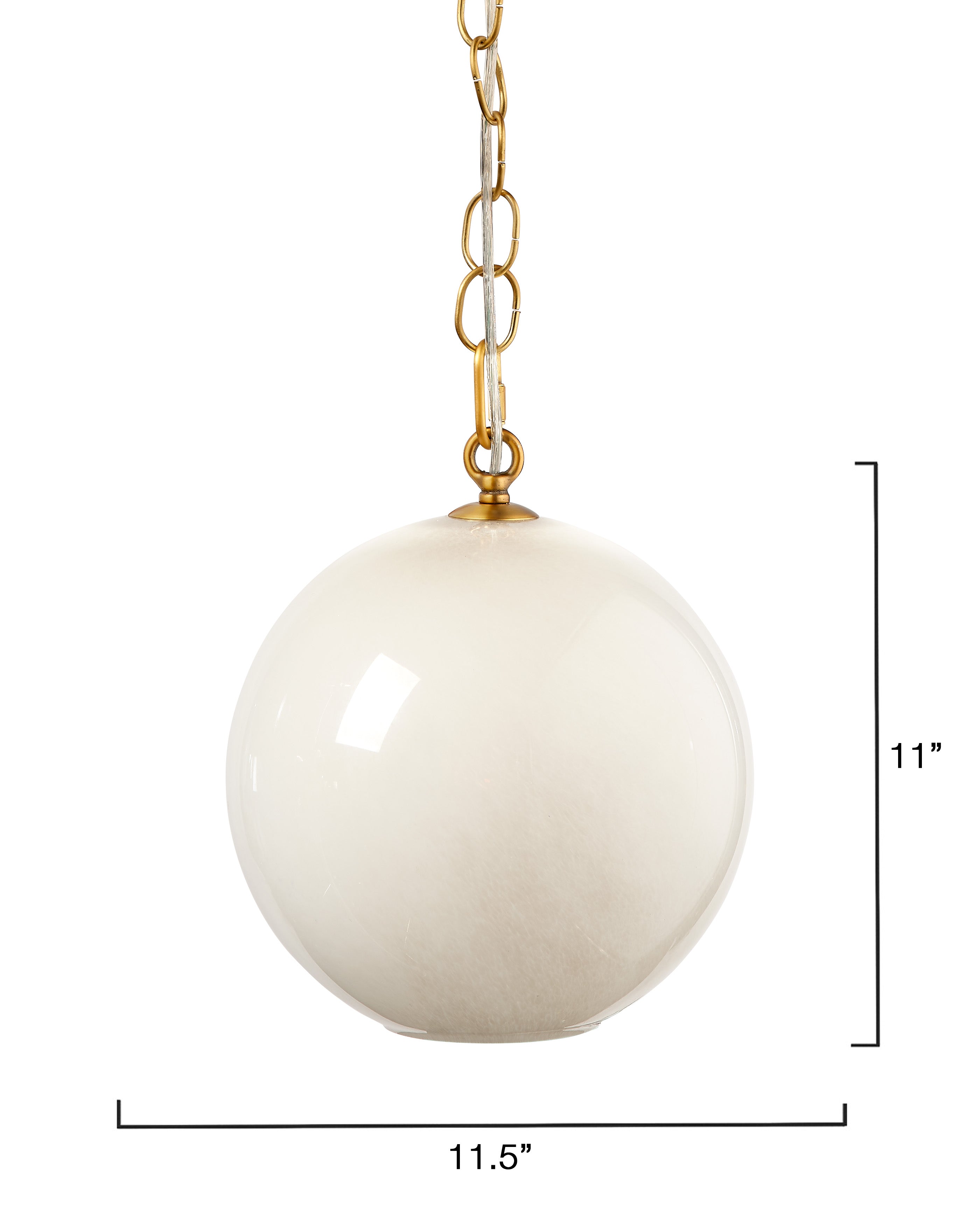 Camber 1-Light Blown Glass Pendant, Taupe