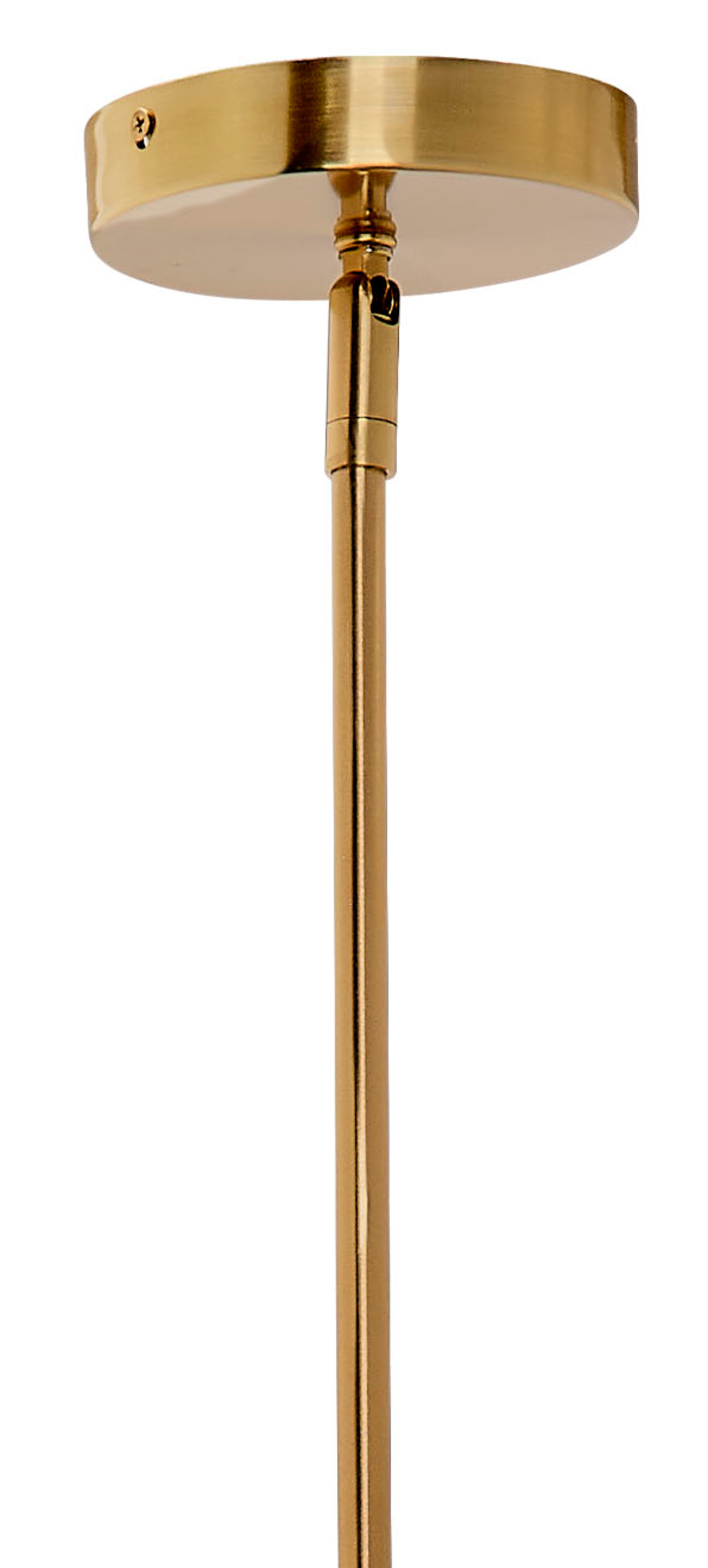 Dimension 1-Light Iron and Cotton Chandelier