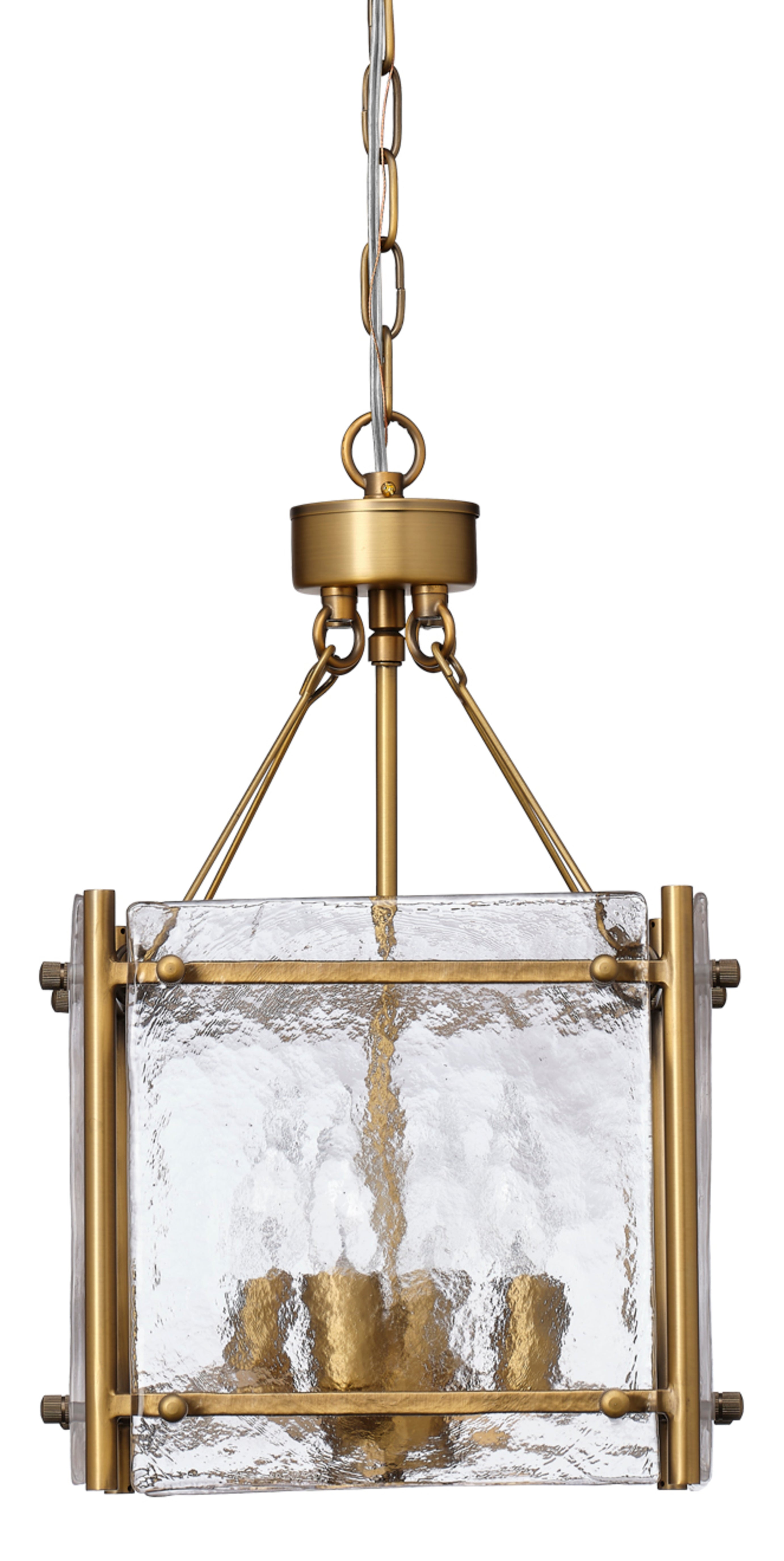 Glenn Small Square Metal 4-Light Chandelier