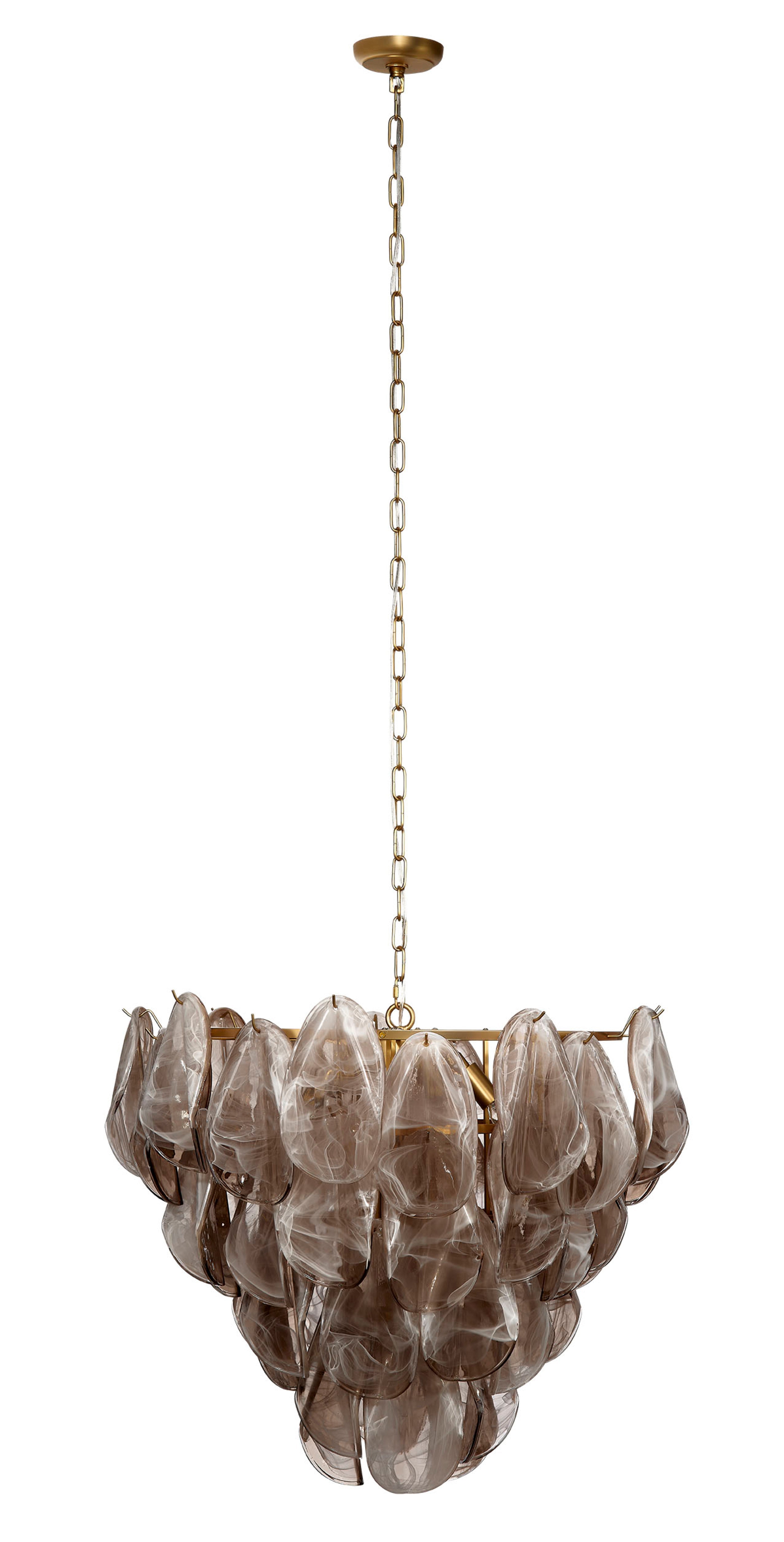 Magnolia 10-Light Quartz Glass Chandelier
