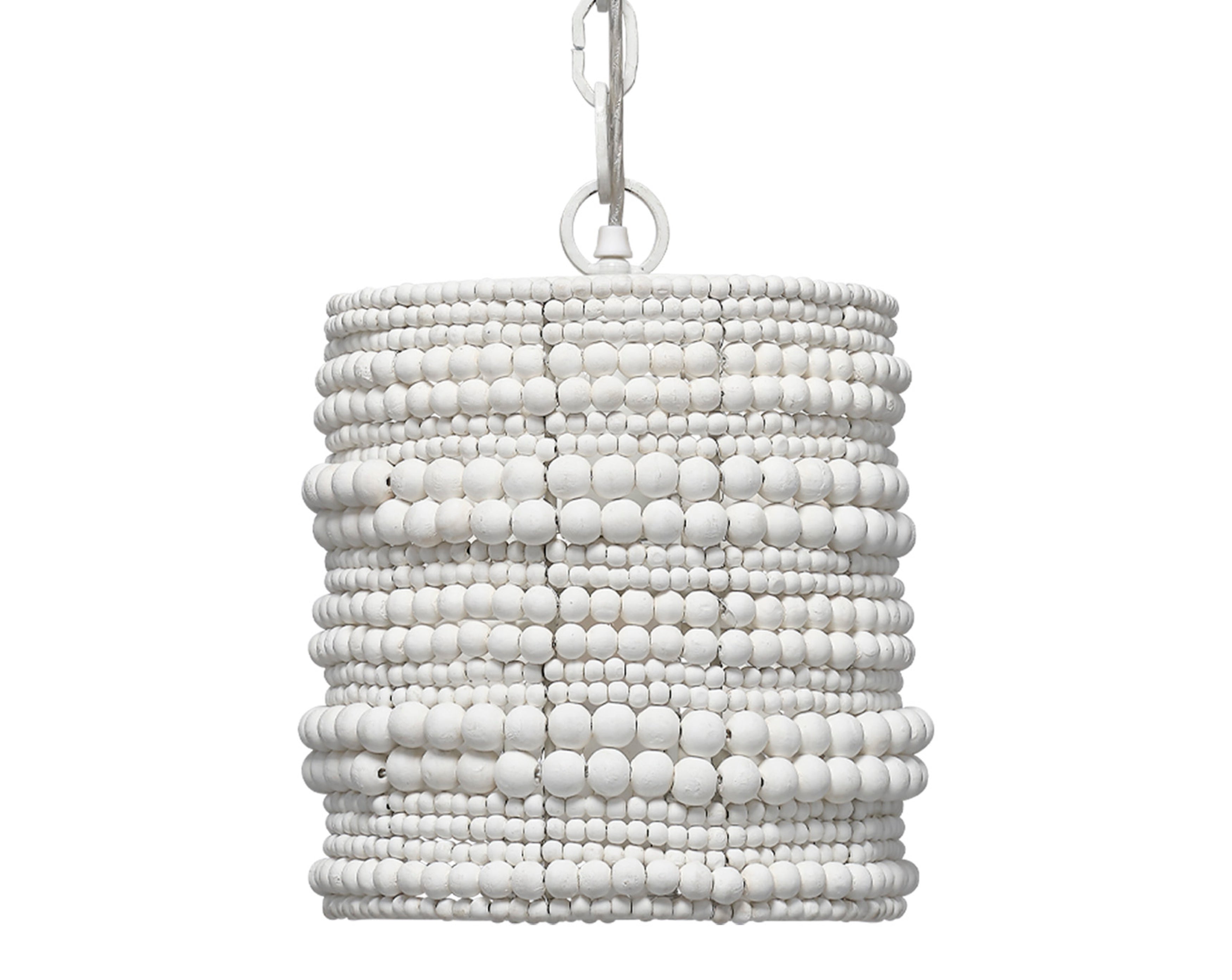 Strand Wood Beaded 1-Light Pendant