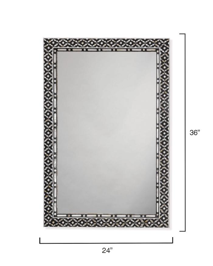 Evelyn Mirror-Black