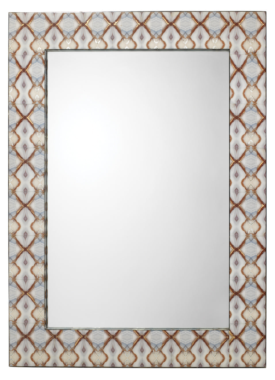 Kaleidoscope Rectangle Mirror-Blue