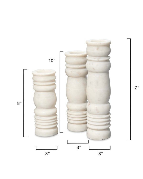 Monument Candlesticks, Set Of 3