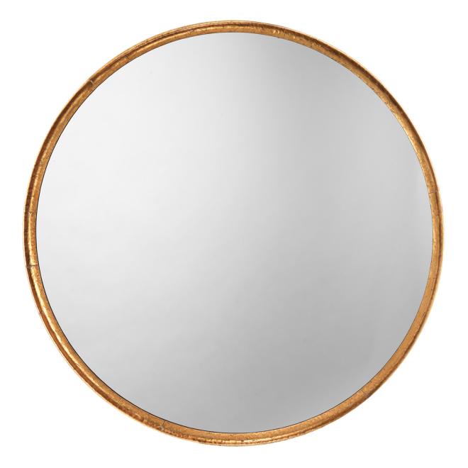 Refined Round Mirror-Gold