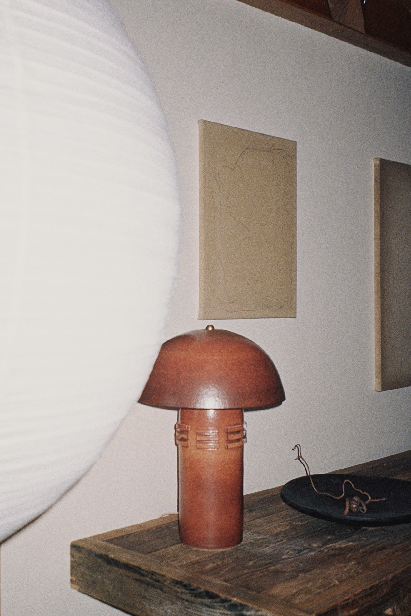 Shino Tera Lamp with Ribs