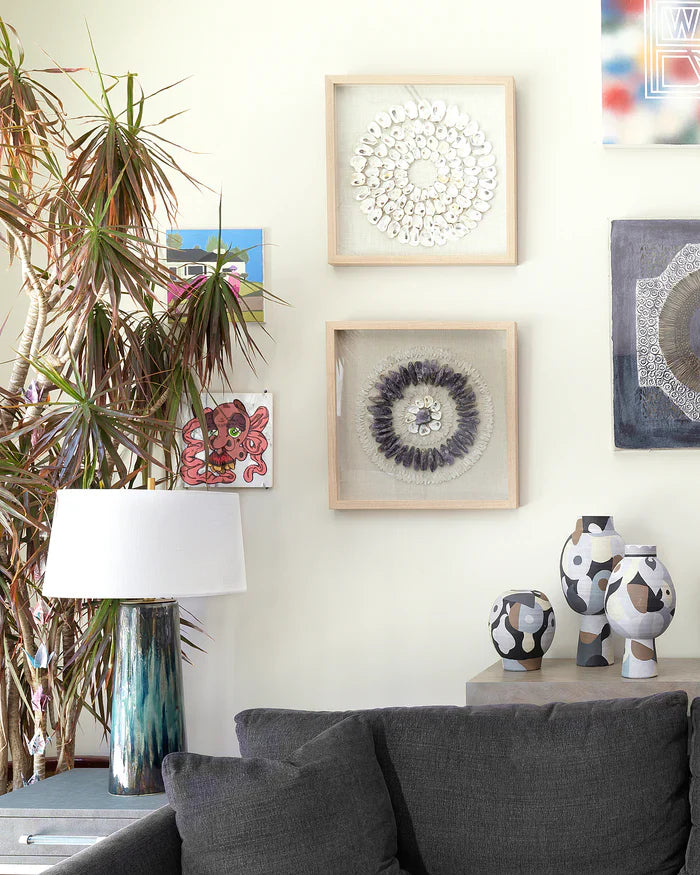 Brushstroke Table Lamp-Blue