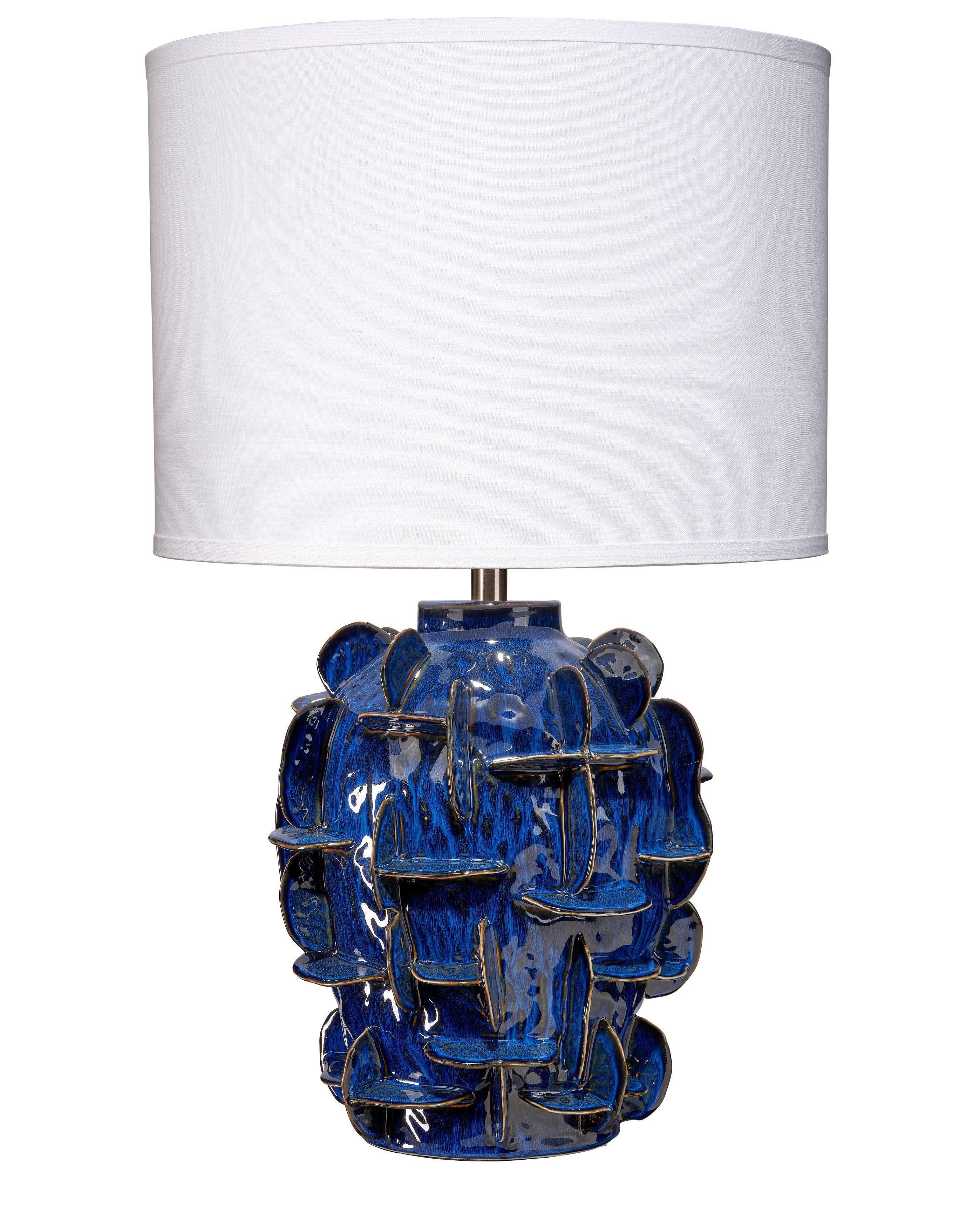 Helios Ceramic Table Lamp with Linen Shade