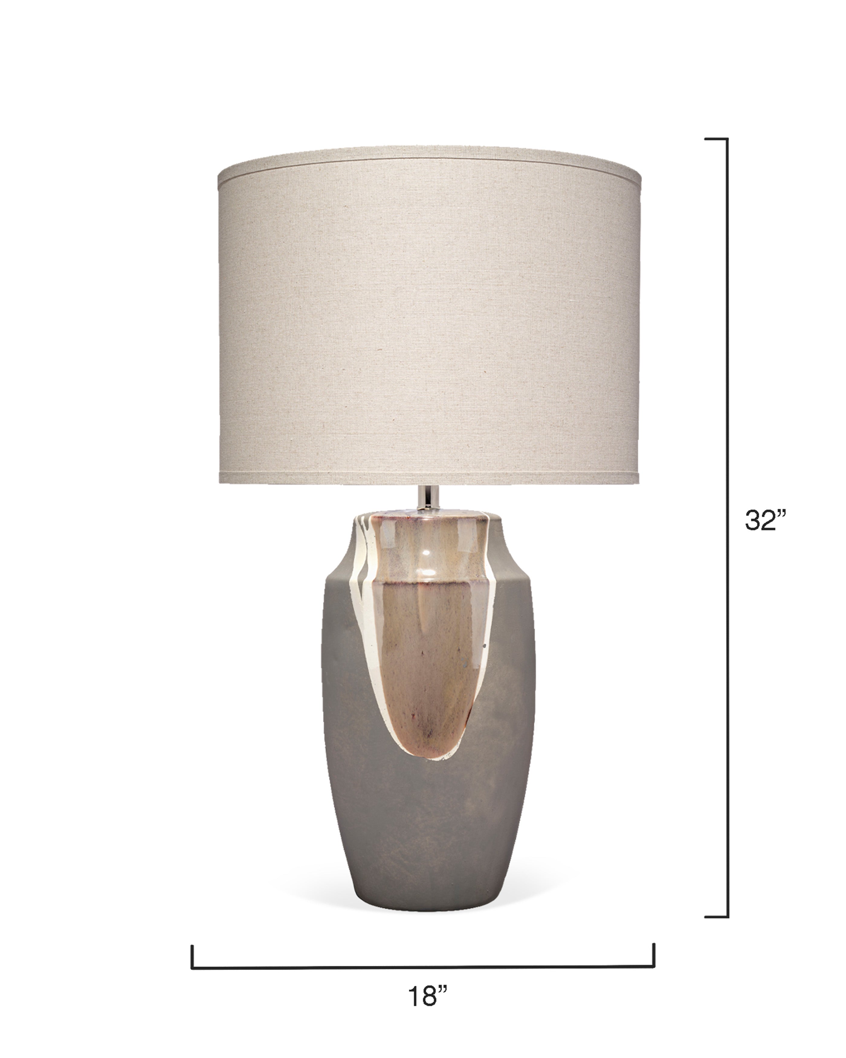 Landslide Table Lamp-Grey