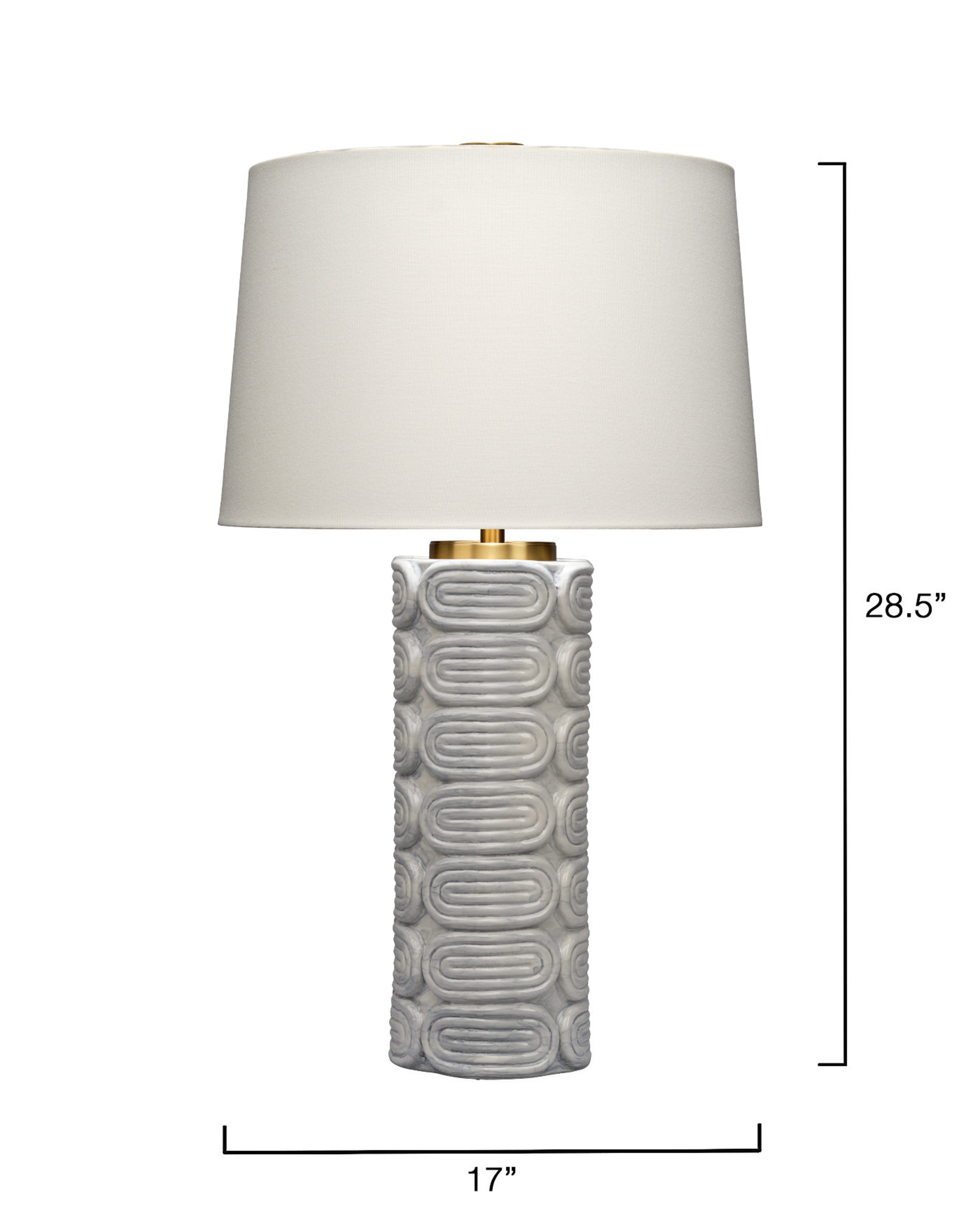 Wright Table Lamp in Light Blue Reactive Glaze
