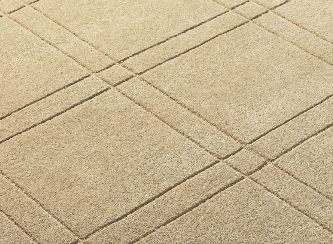 Timeless Minimalist Hand-Tufted Grid Area Rug - 8' x 10'