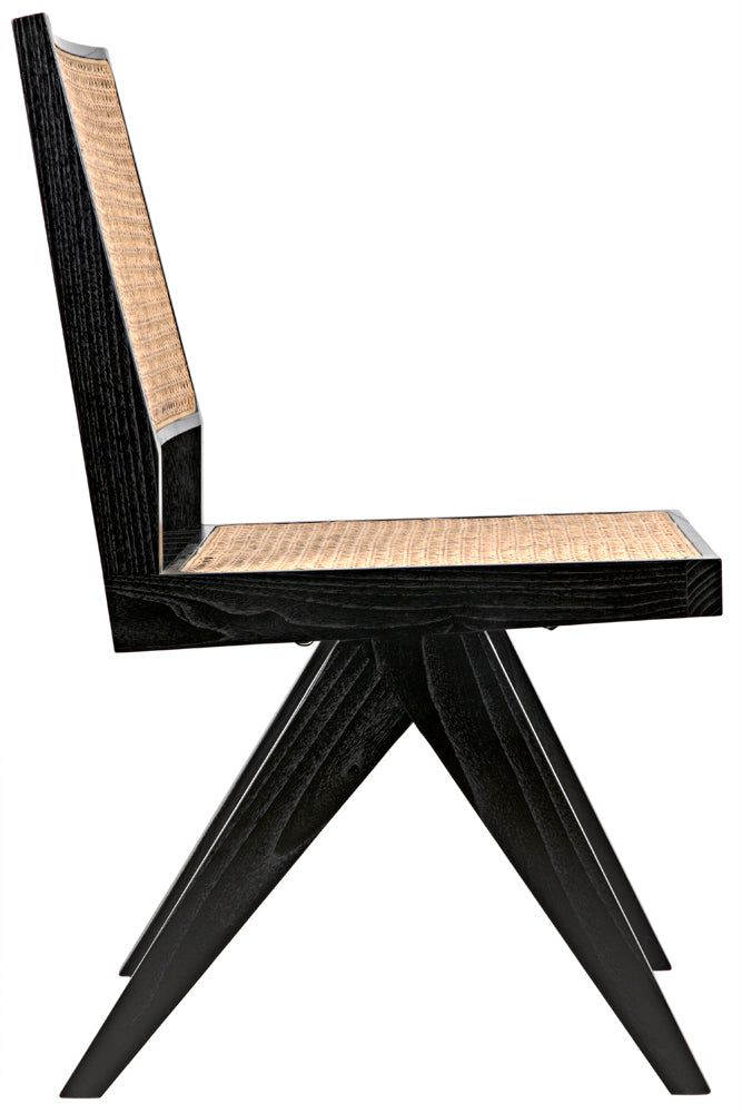 Joseph Side Chair, Charcoal Black