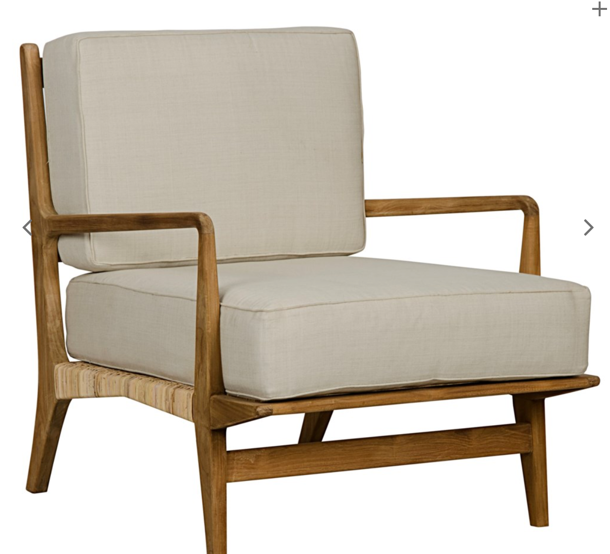 Allister Chair, Teak and Rattan