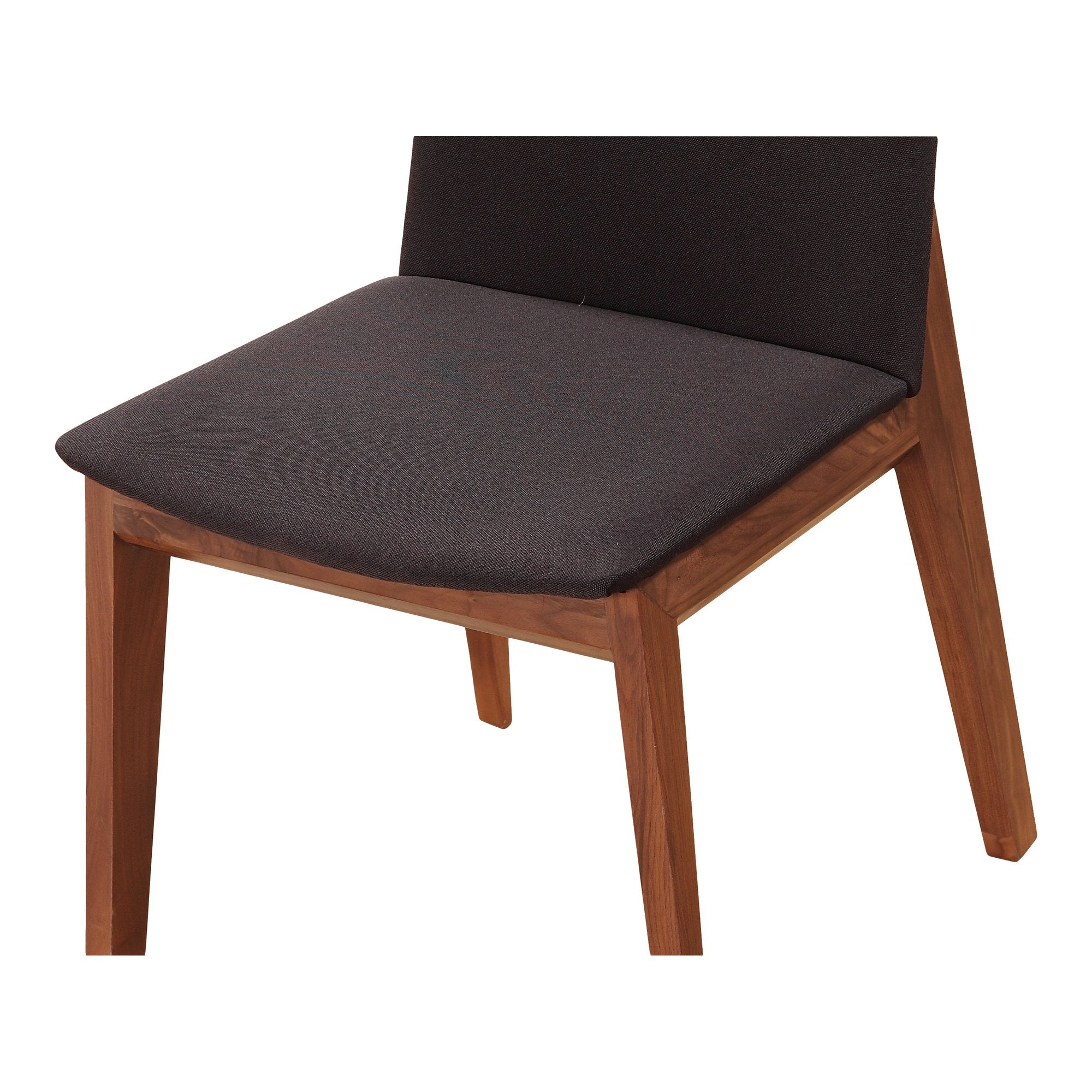 Deco Dining Chair, Black, Polyester, Set of 2