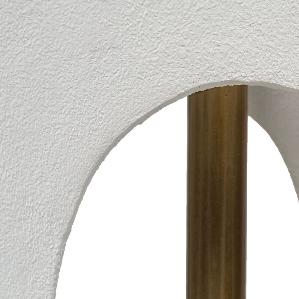 Swan Table Lamp in White Resin