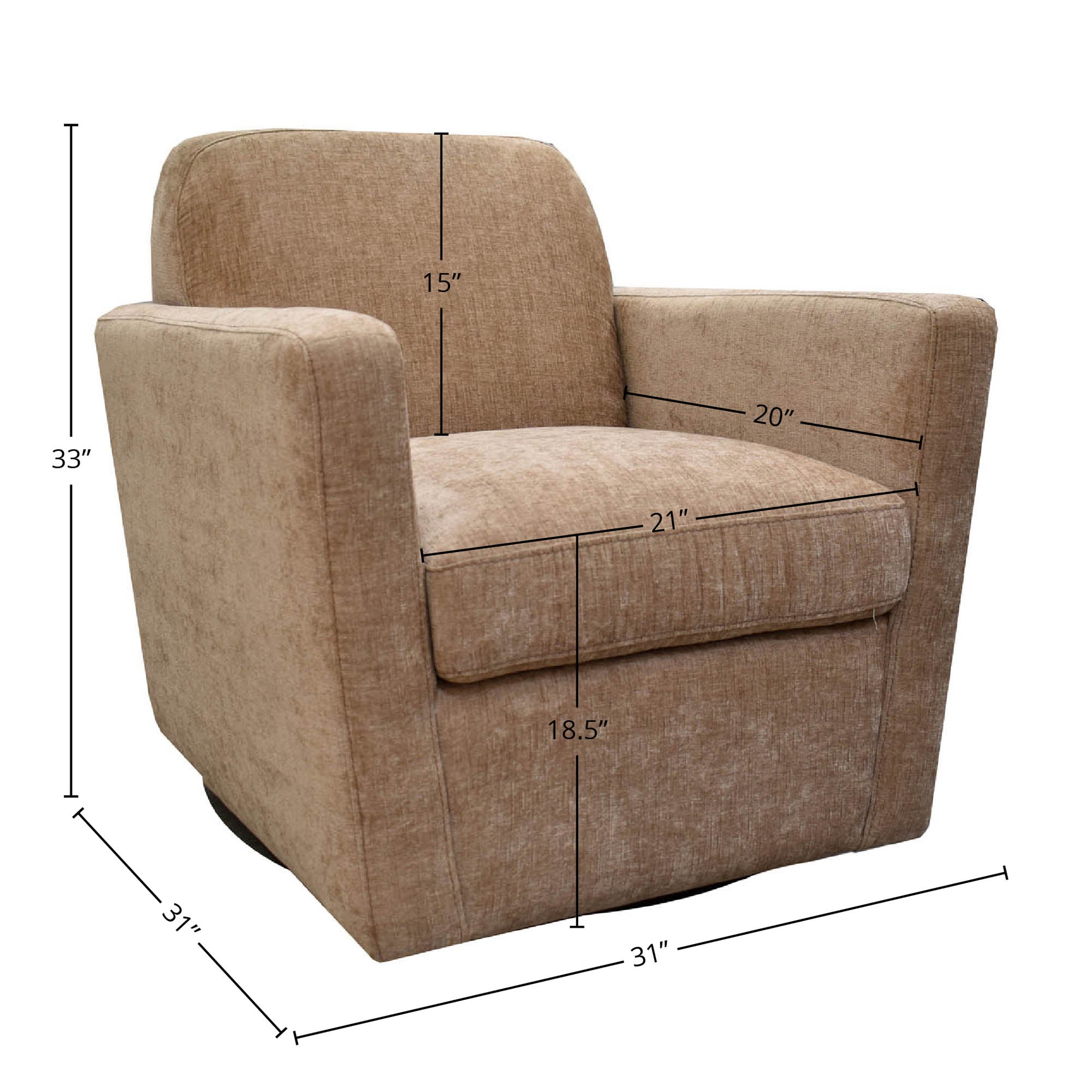 Cooper Swivel Club Chair