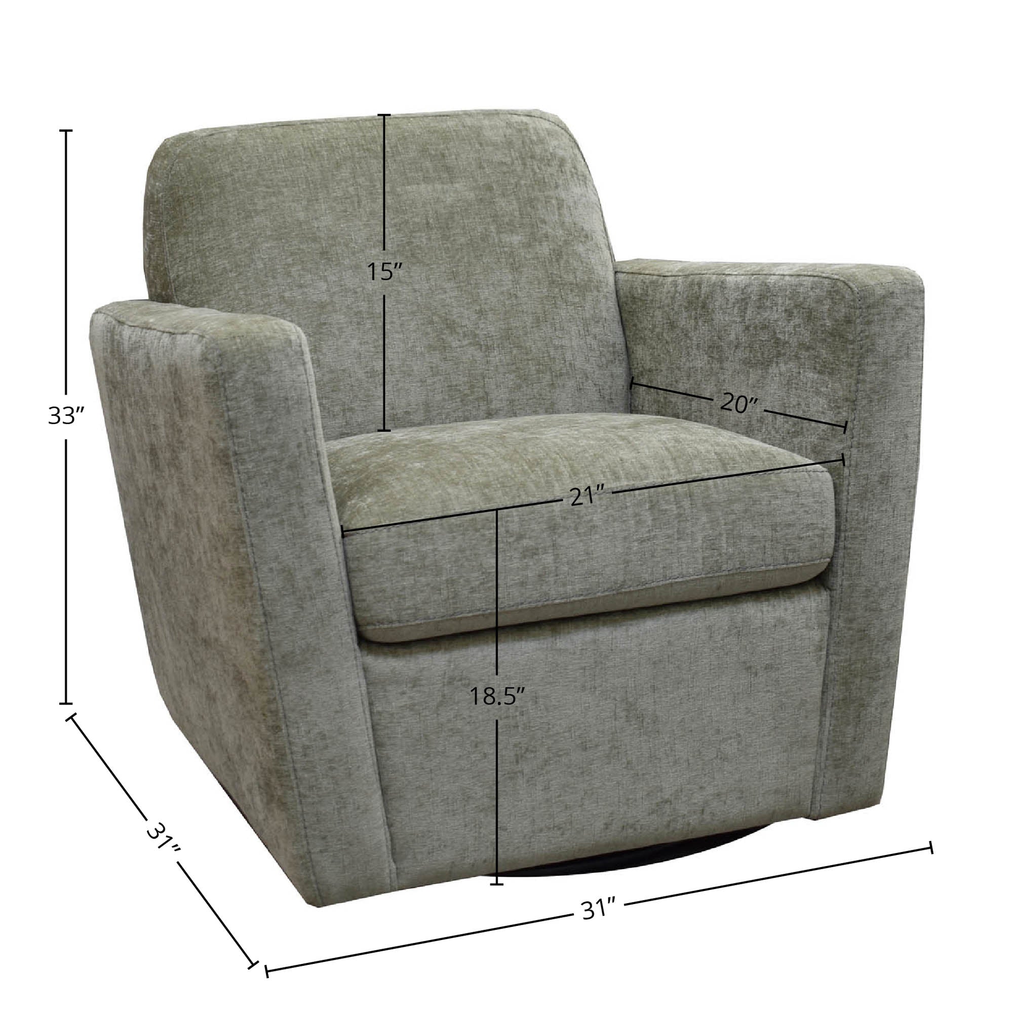 Cooper Swivel Club Chair
