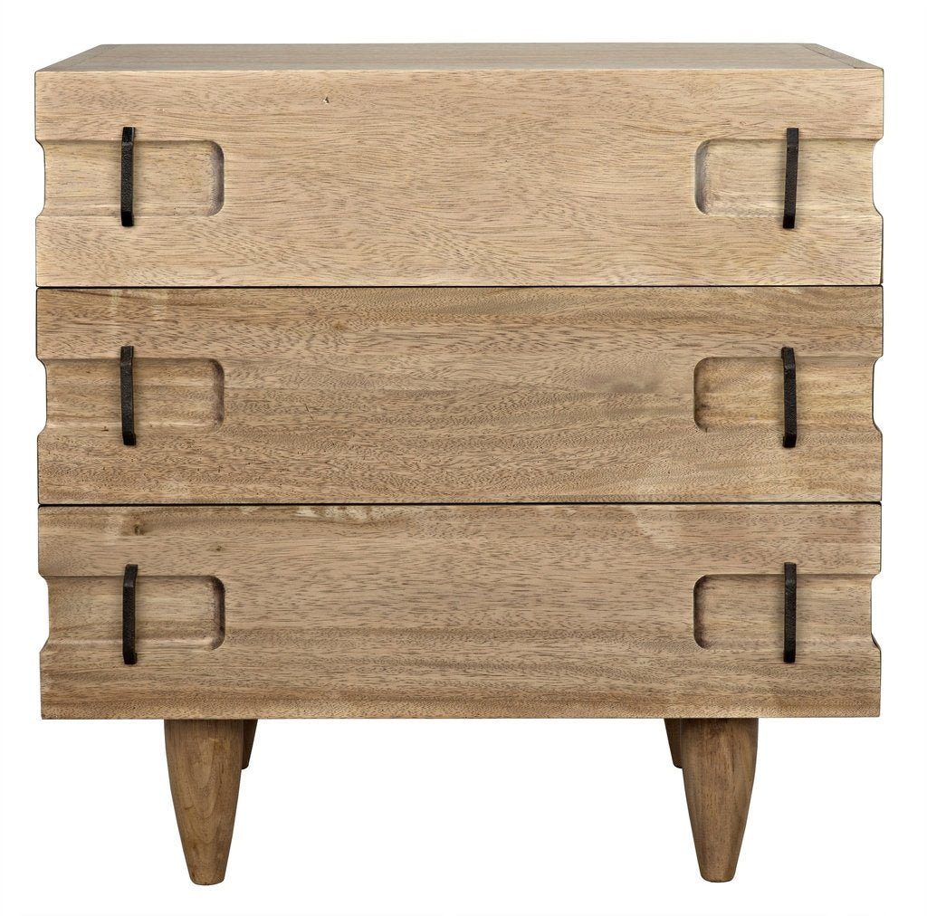 David 32" Side Table, Washed Walnut