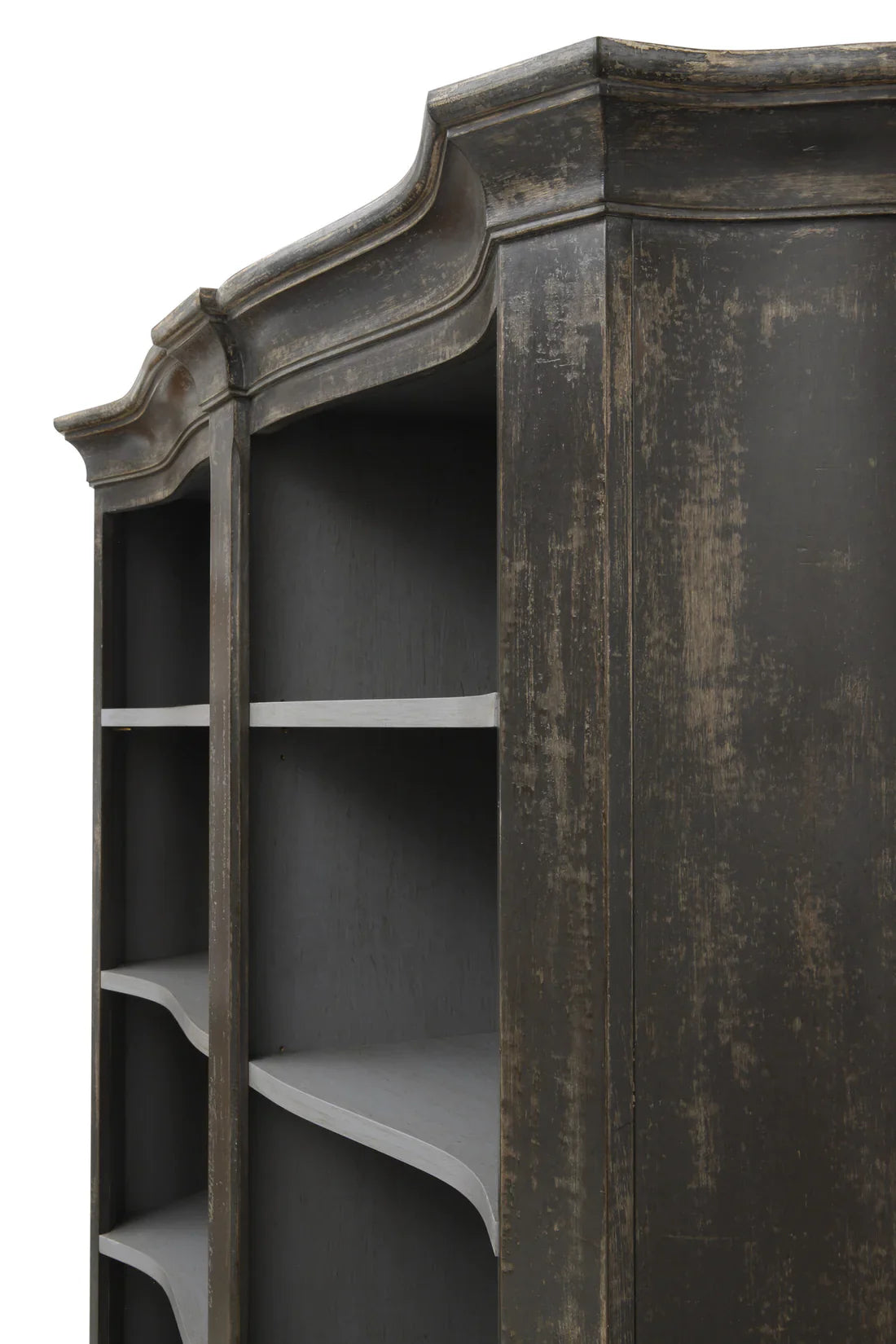 Classic Traditional Antique Painted Wood Bookcase