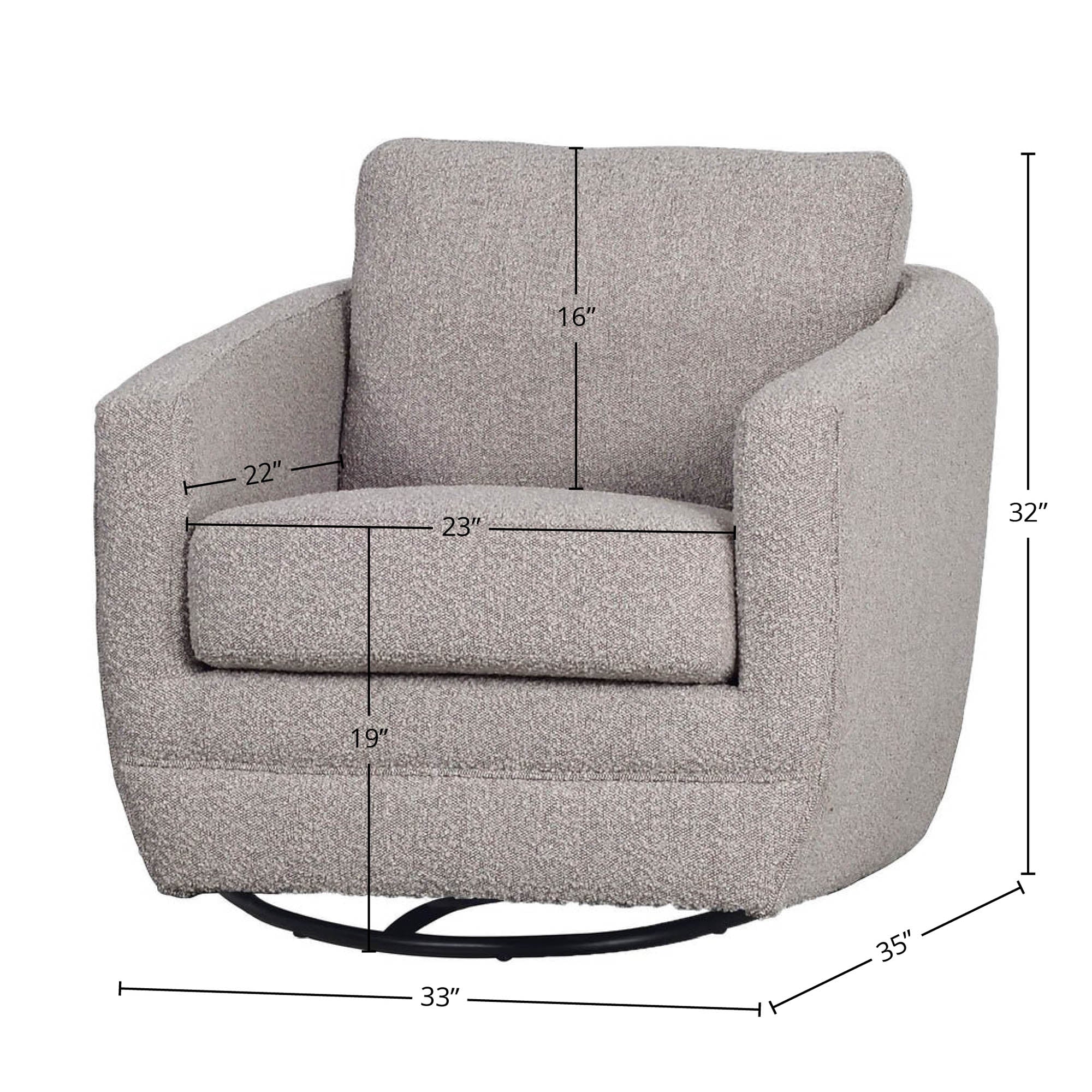 Baltimo Swivel Glider