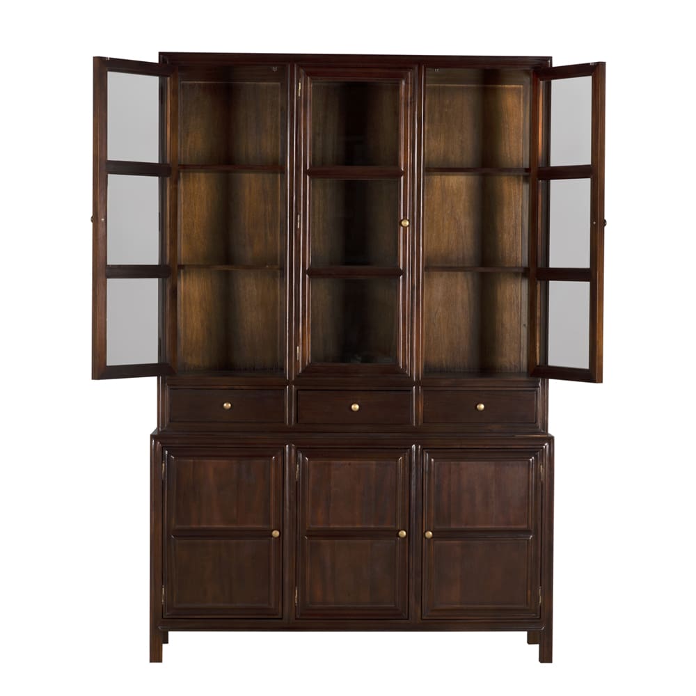 Colonial Hutch, Hand Rubbed Brown