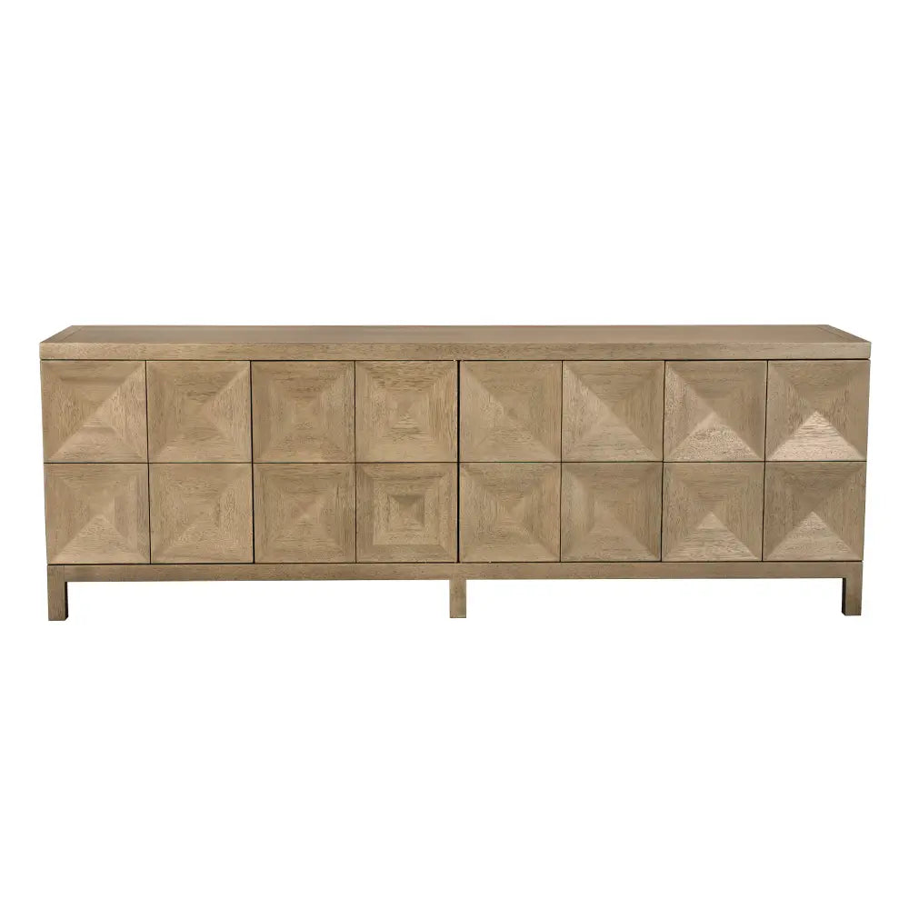 Quadrant 4 Door Sideboard, Washed Walnut