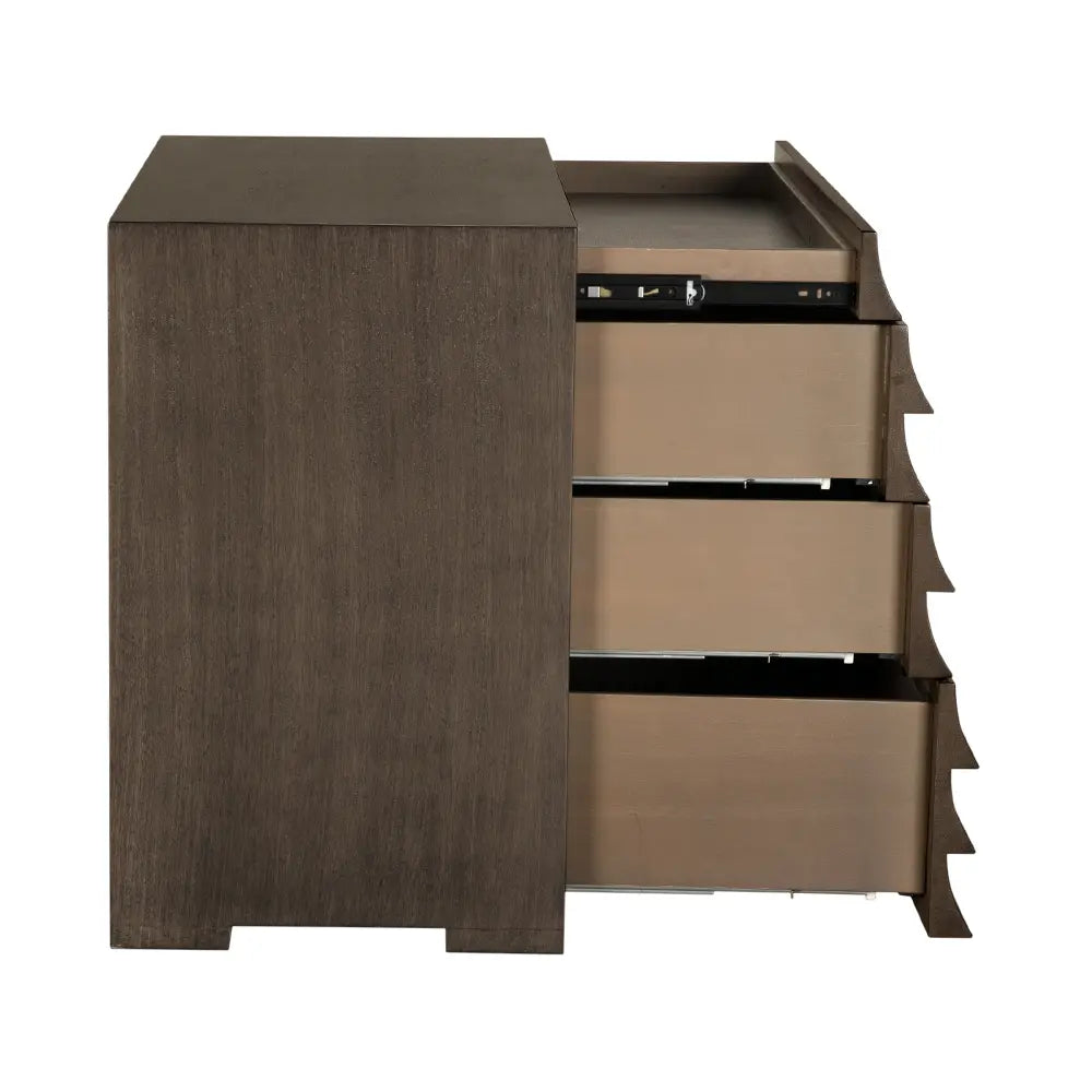 Frederico Console, Greige Walnut